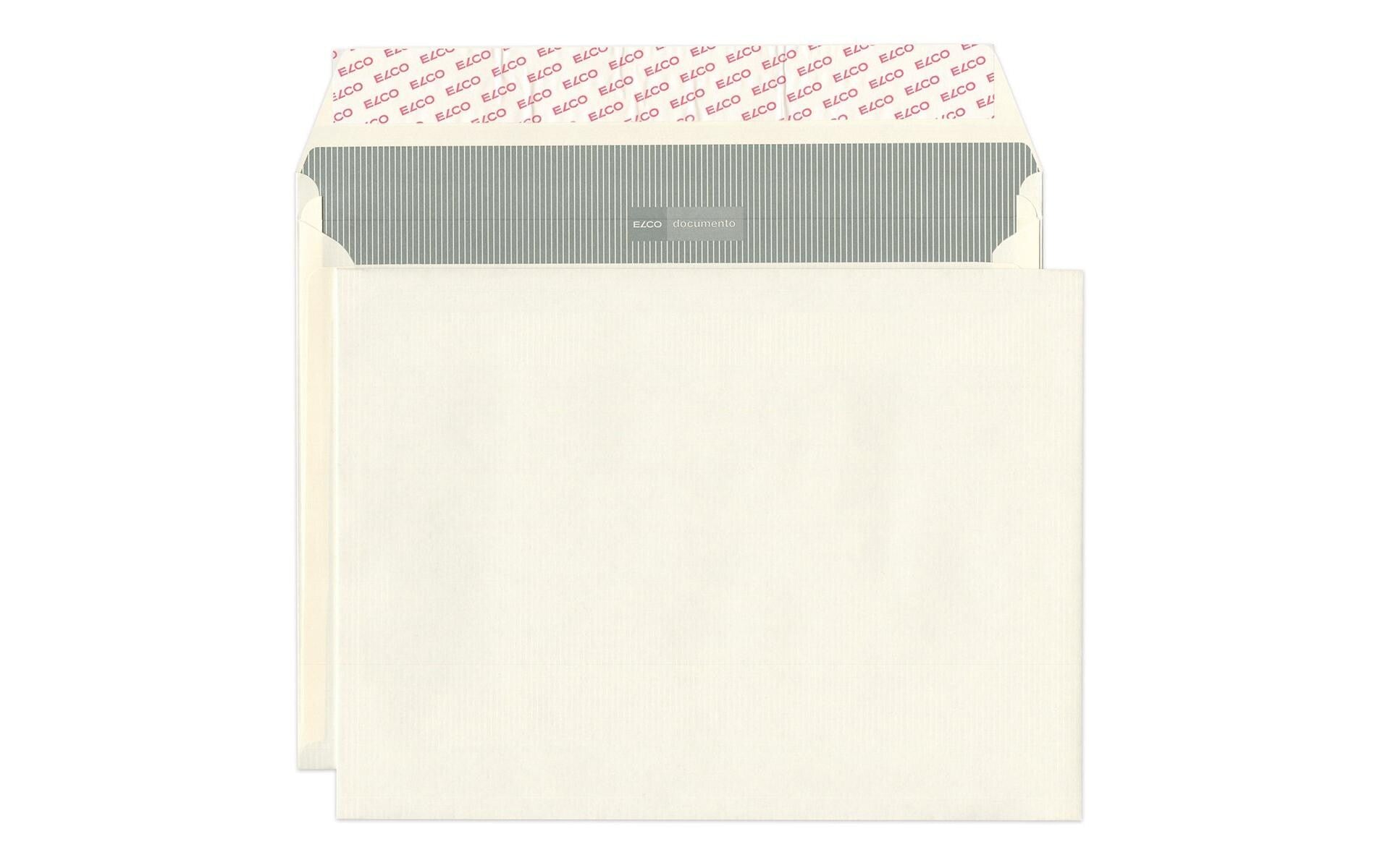 Elco Seitenfaltentasche C4+, ohne Fenster, Selbstklebend, Beige, 120 g/m², 20 mm Falte – 200 Stk.