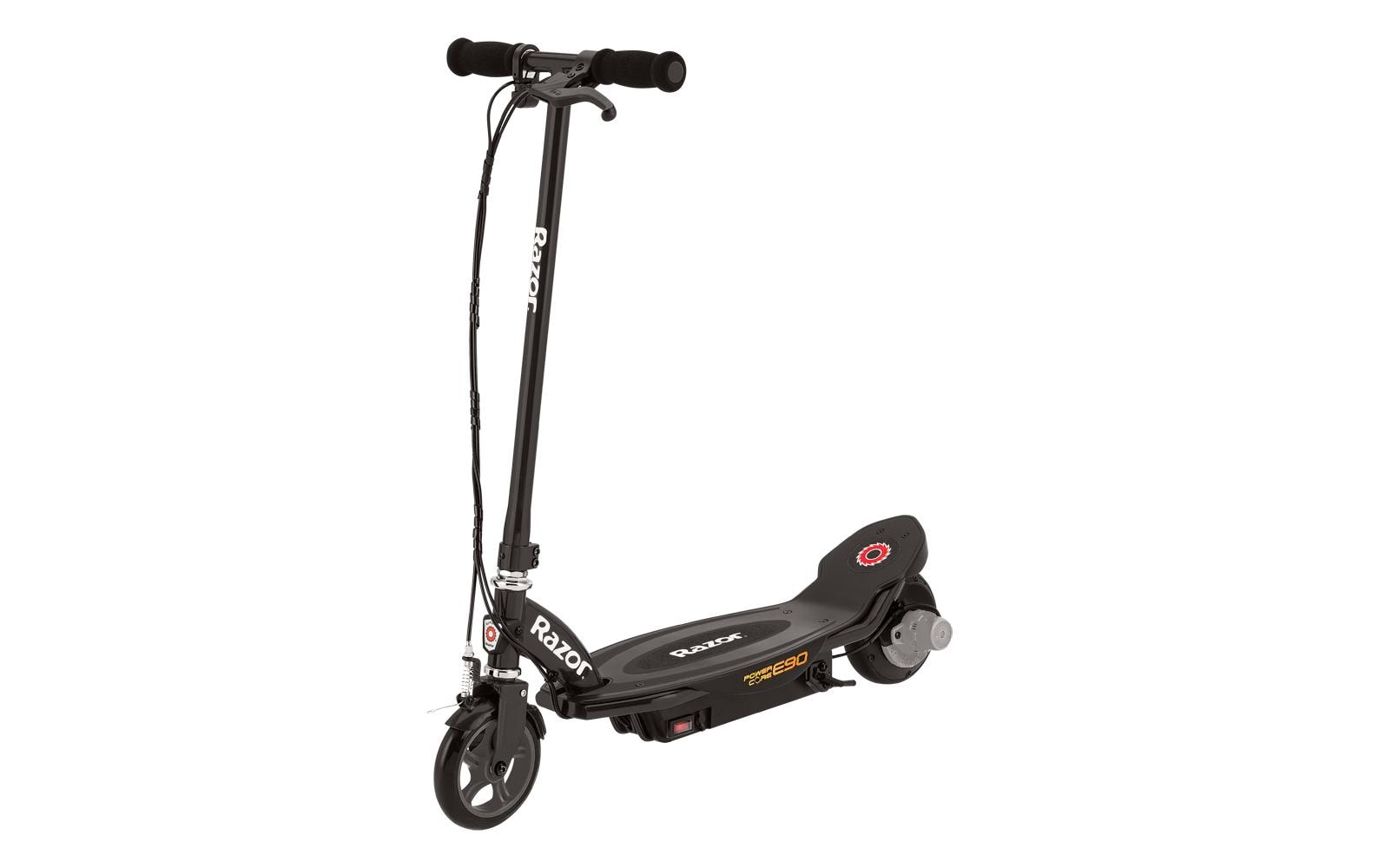 Razor Power Core E90 Elektroroller – 16 km/h, 24 km Reichweite, 12 V Akku – ab 8 Jahren – schwarz