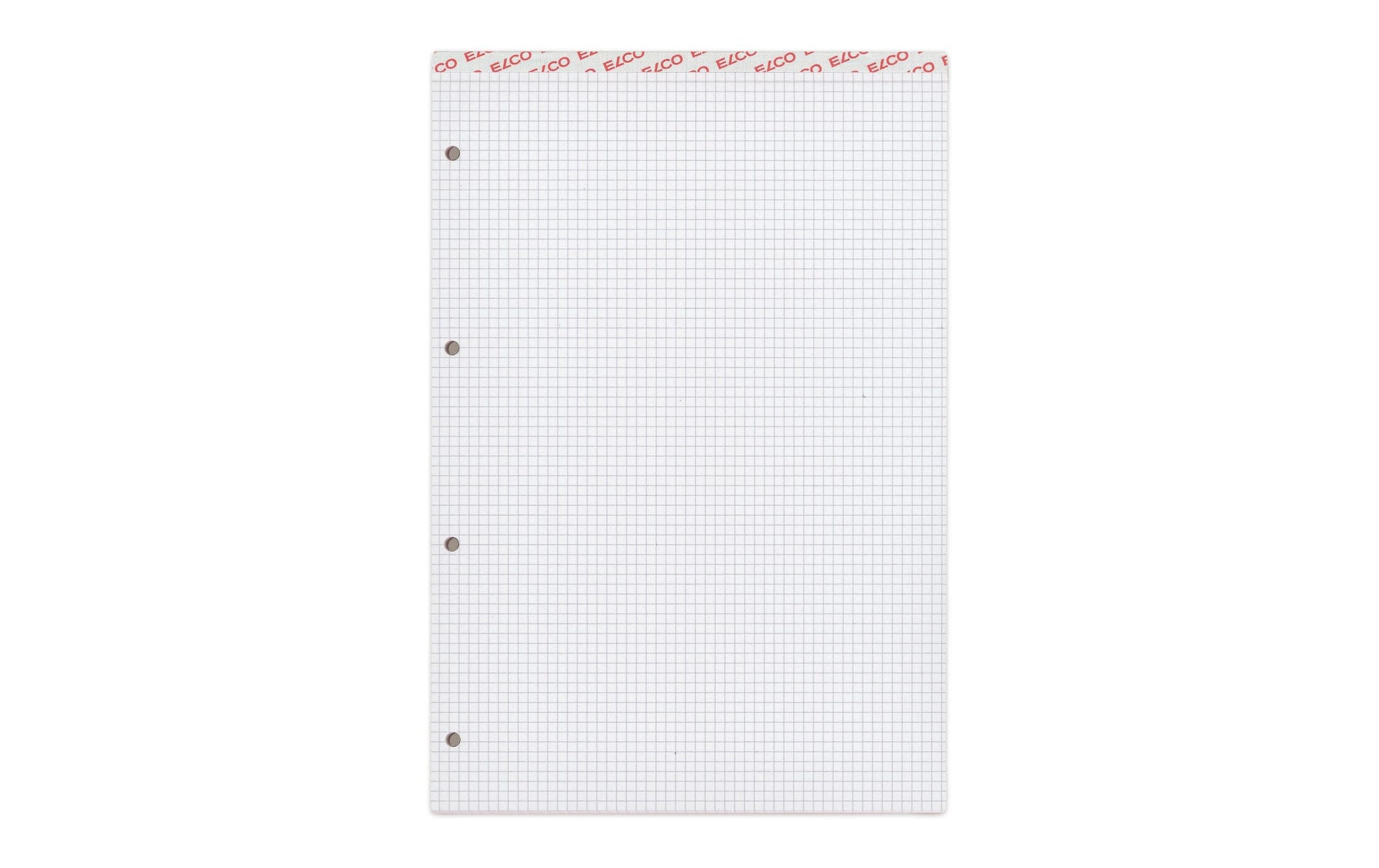 Elco Notizblock – A4 – kariert 4 mm – 100 Blatt – 70 g/m² – perforiert – weiss – FSC – 5 Stück