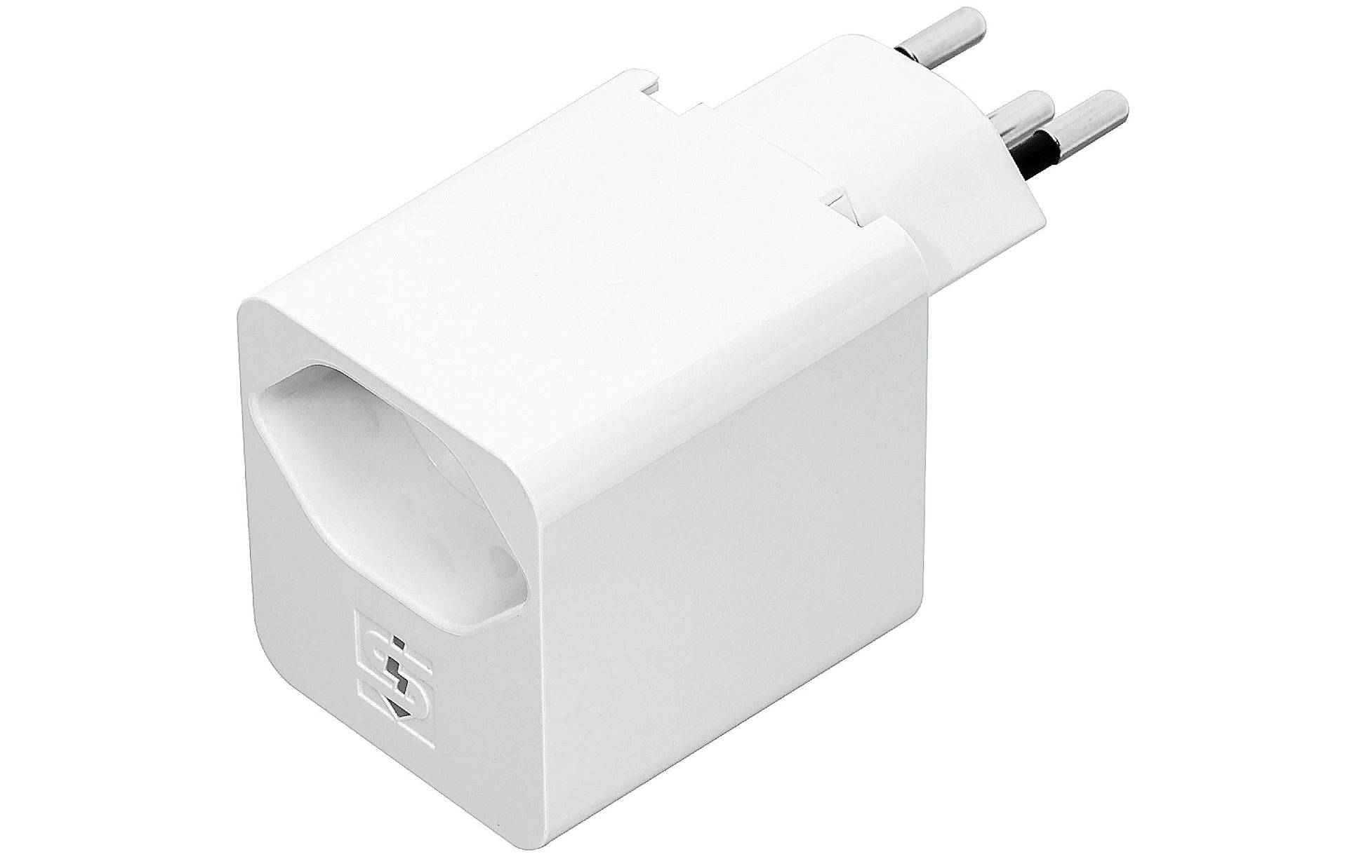 Steffen Abzweigstecker – Kunststoff/Metall, weiss, drehbar 325°, für Geräte mit USB-C-Anschluss