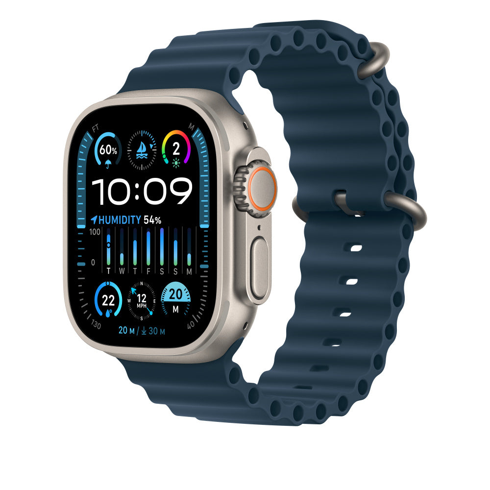 Apple Ocean Band – Blau, für Apple Watch