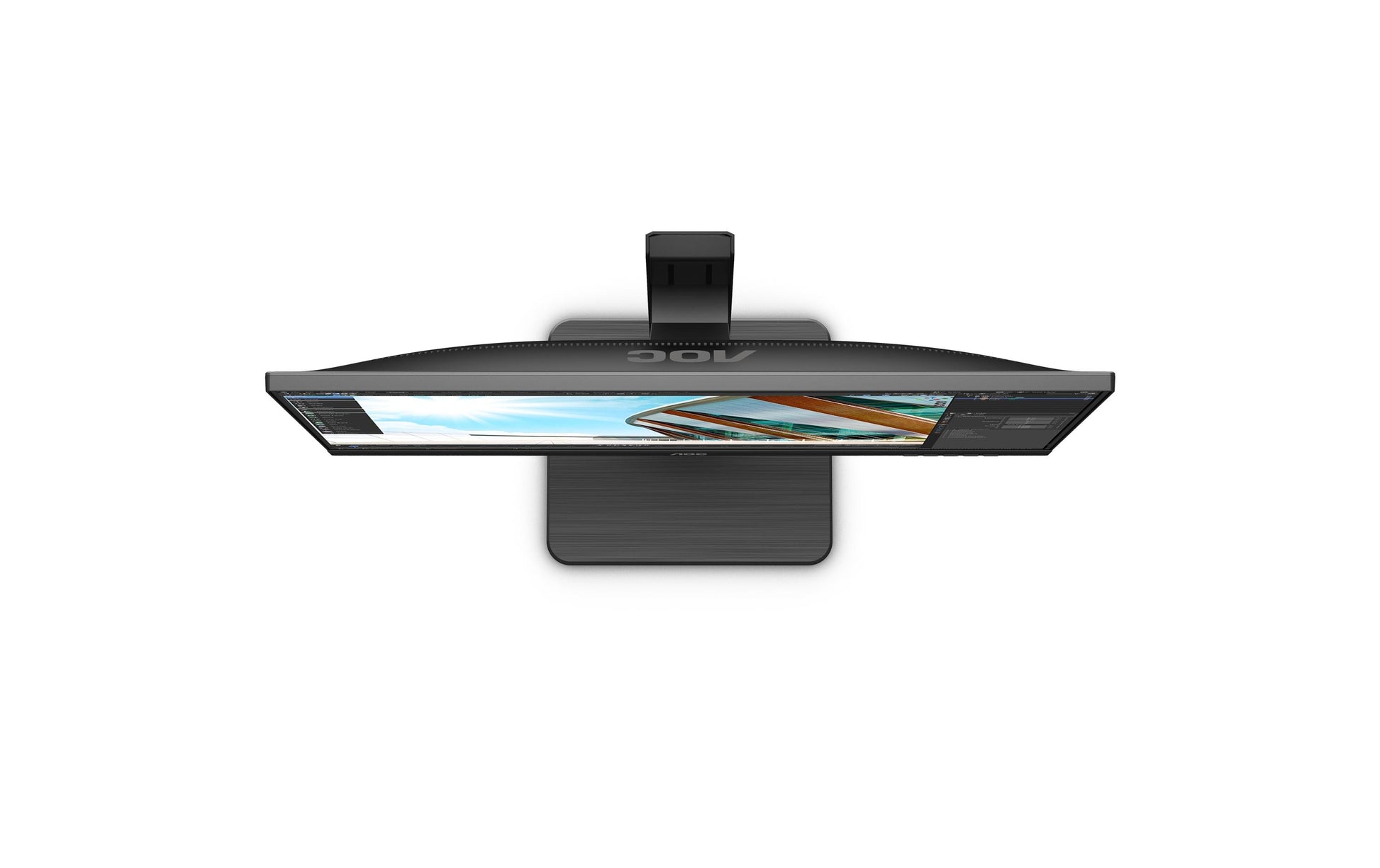 AOC Q24P2Q – Monitor, 23,8", IPS, 75 Hz, 250 cd/m², Lautsprecher, Höhenverstellbar, VESA 100 × 100, Schwarz