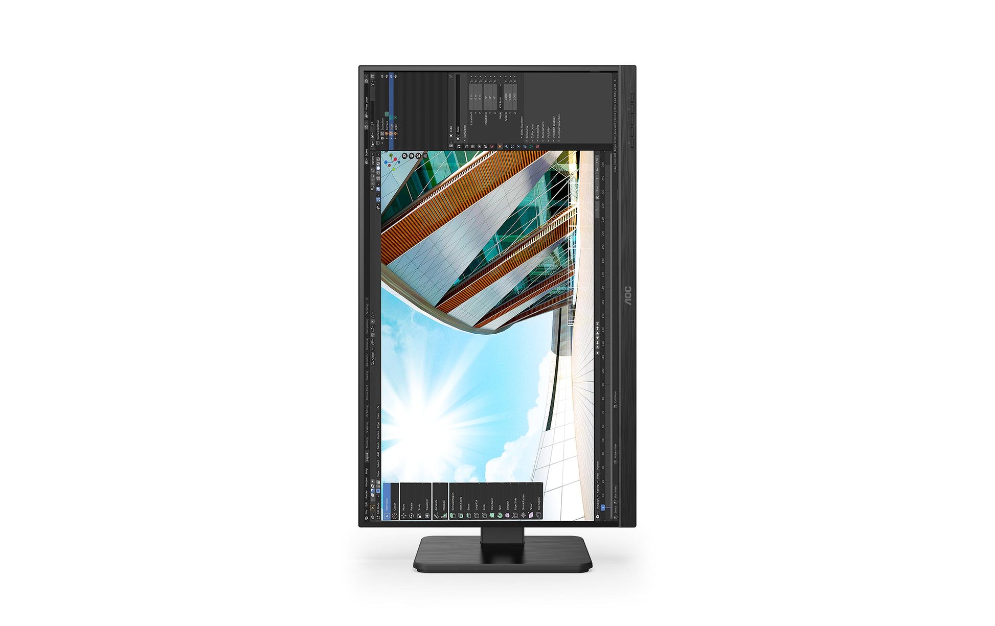 AOC 27P2Q – Monitor, 27", 1920 × 1080 (Full HD), IPS, 75 Hz, 250 cd/m², VESA 100 × 100, Schwarz