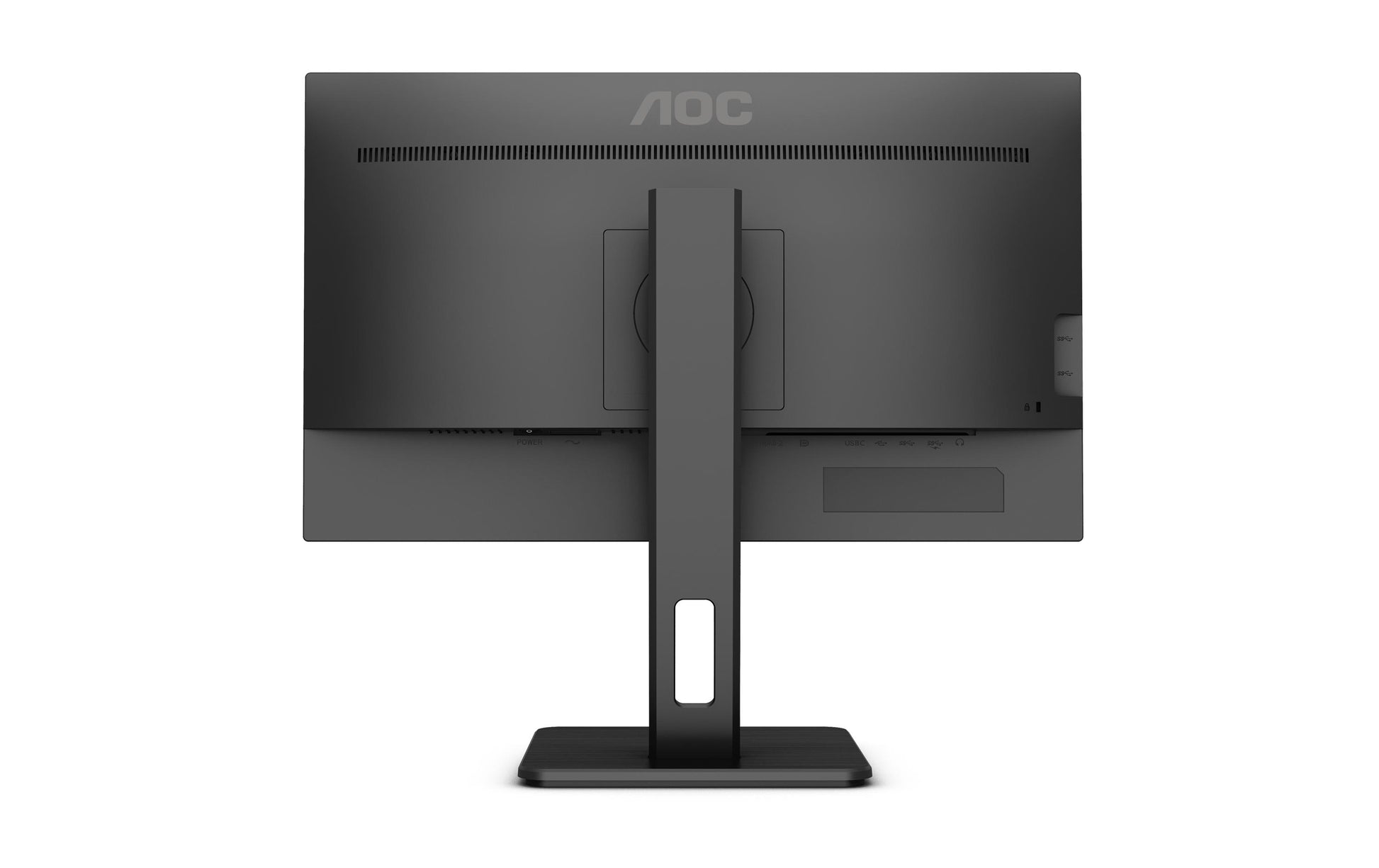 AOC U27P2 – Monitor, 27", 3840 × 2160 (UHD 4K), IPS, 60 Hz, 350 cd/m², VESA 100 × 100, Schwarz