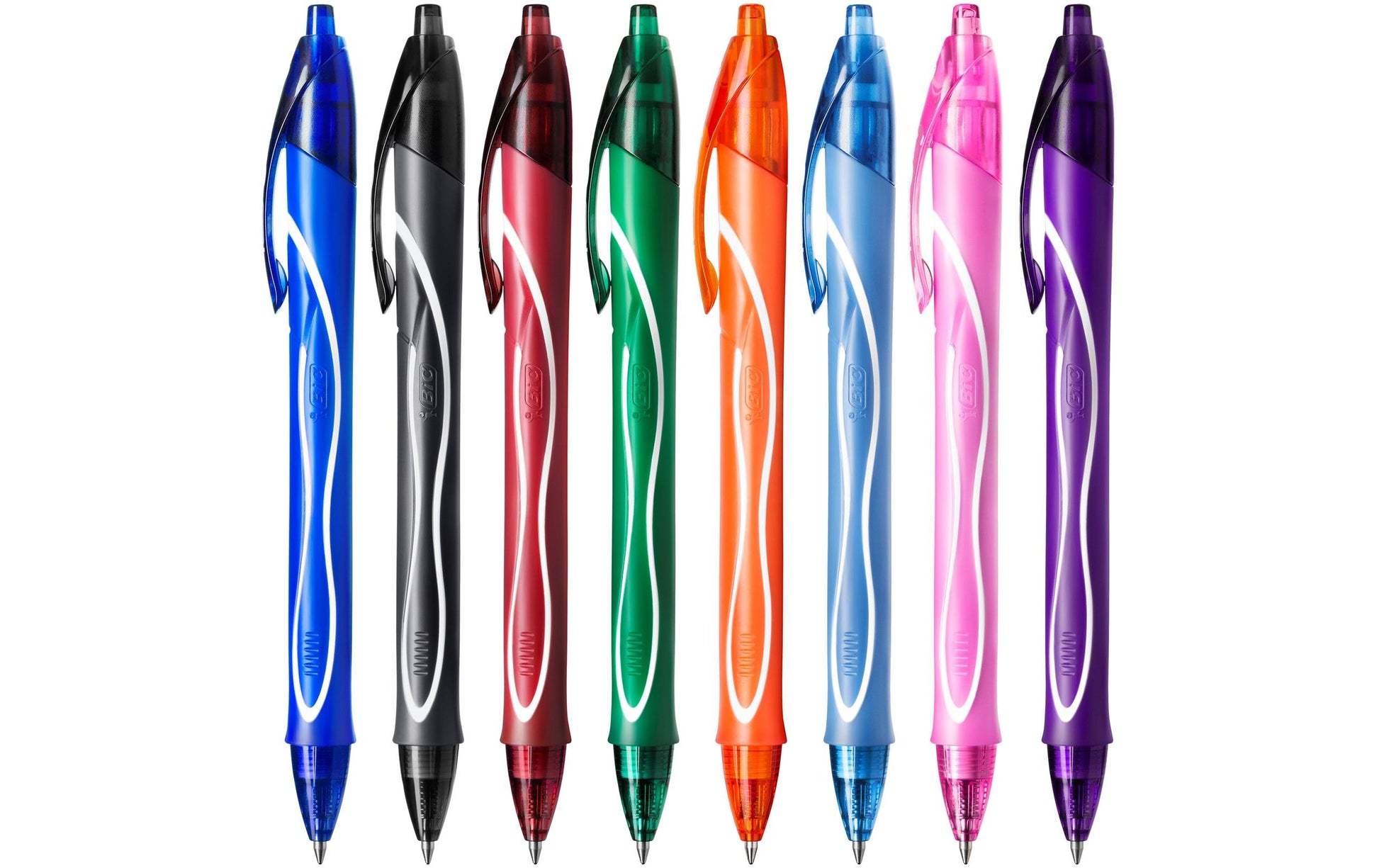 BIC Gel-ocity Quick Dry Gelschreiber 10er Set – 10 Farben, 0,7 mm, schnelltrocknend, Druck, nachfüllbar