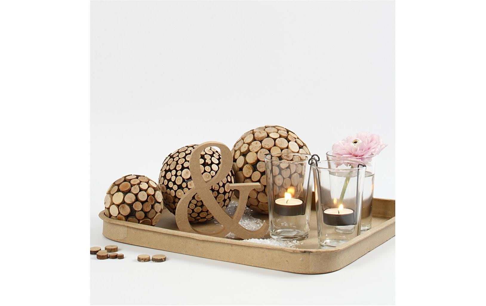 Creativ Company Deko-Buchstabe – 13 × 2 × 2 cm – Holz & MDF, natur