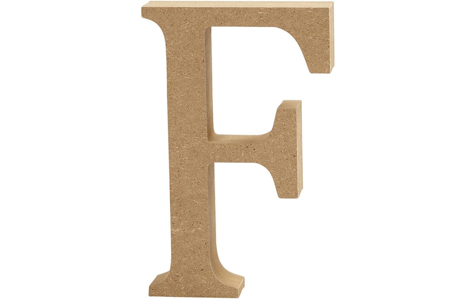 Creativ Company Holzbuchstabe F, 1 Stk, 2 × 2 × 13 cm, MDF