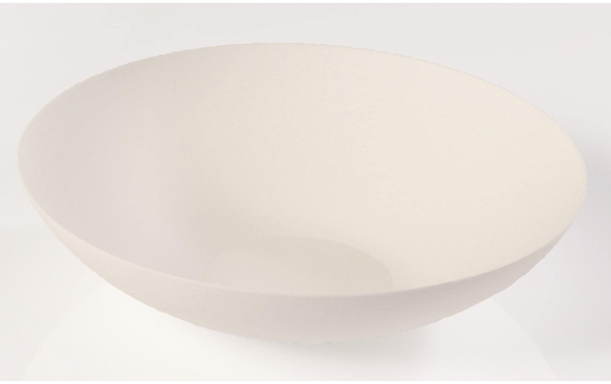 Sier Disposables Dekorativer tiefer Teller Bagasse (Zuckerrohr) – Ø 18 cm, weiss – 20 Stk.
