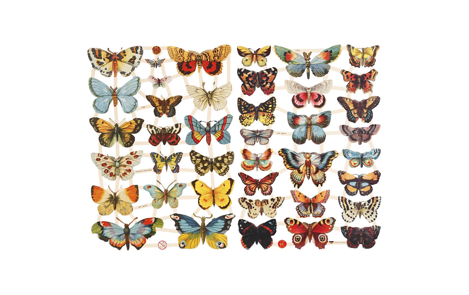 Creativ Company Streudeko – Schmetterling, 16,5 × 23,5 cm – Papier, mehrfarbig