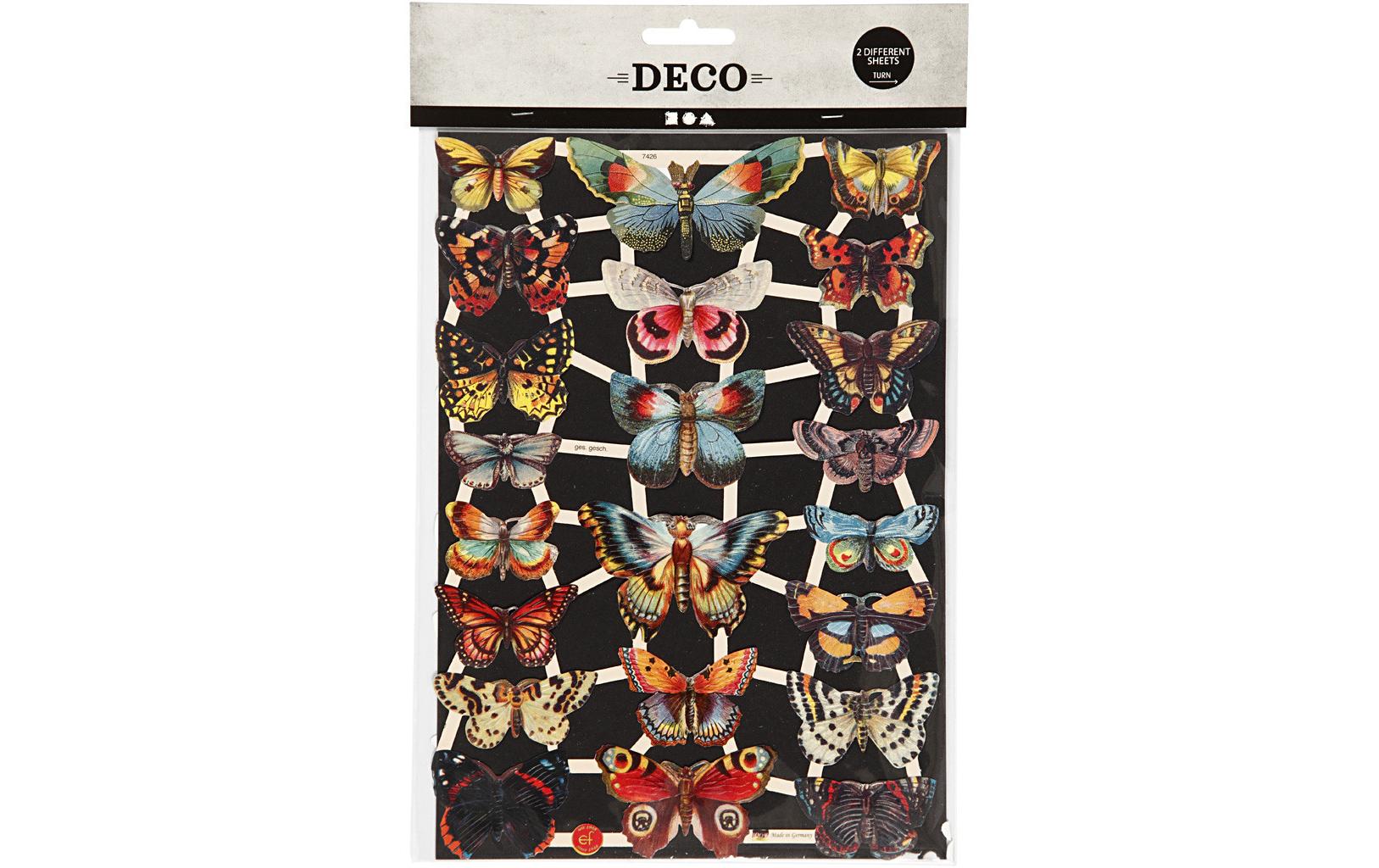 Creativ Company Streudeko – Schmetterling, 16,5 × 23,5 cm – Papier, mehrfarbig