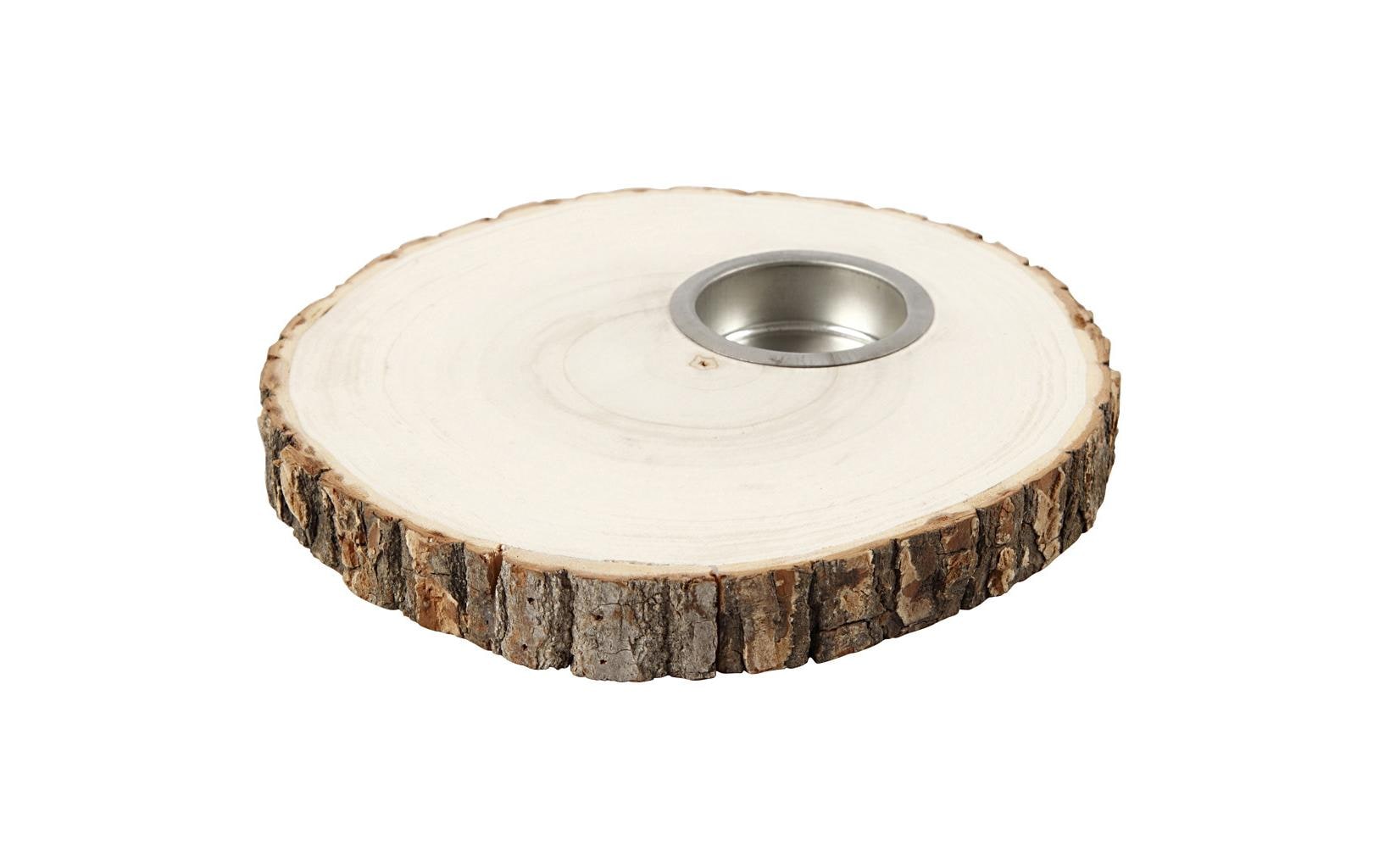 Creativ Company Holz-Teelichthalter – Rund