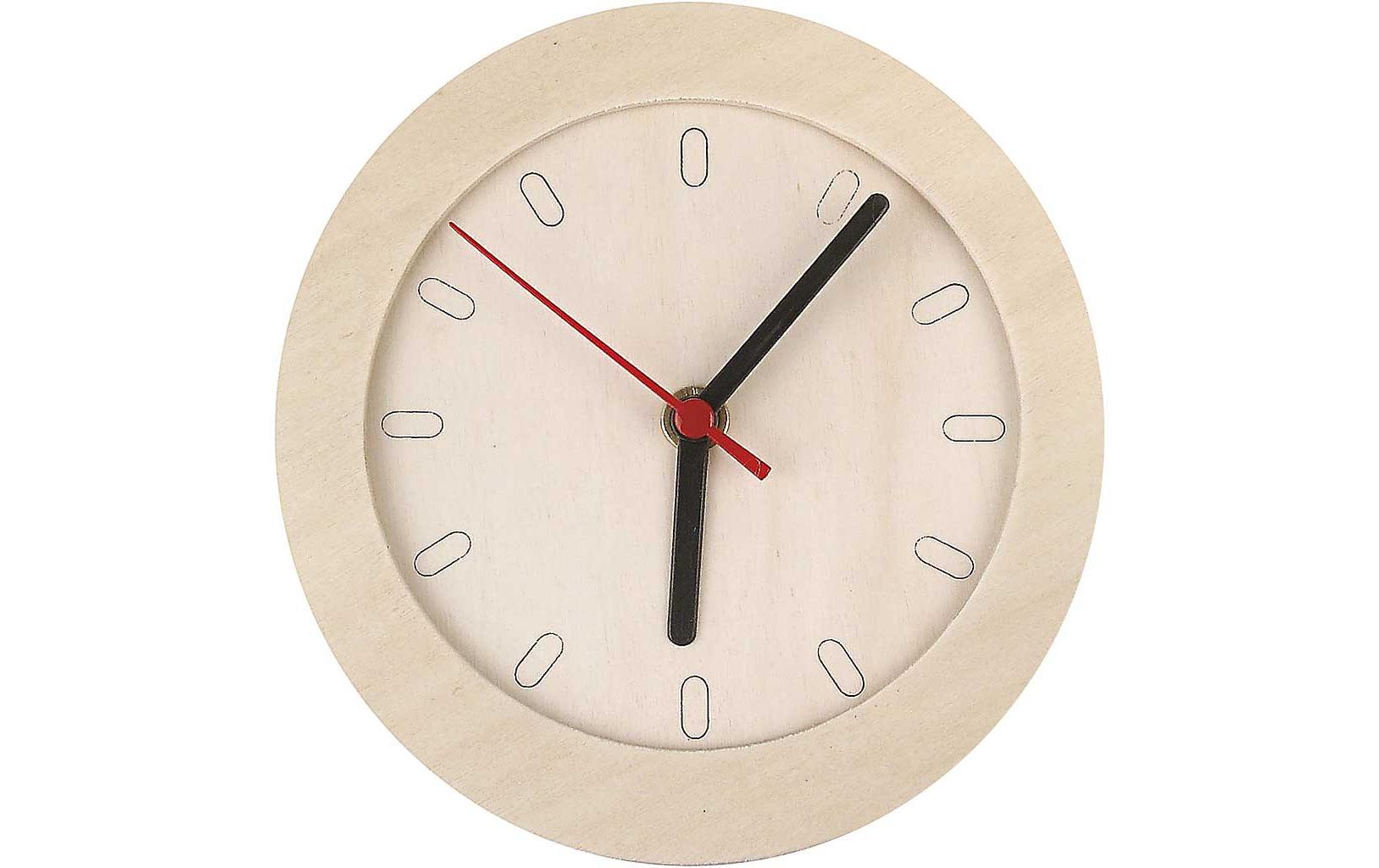 Creativ Company Holzuhr zum Bemalen – Ø 15 cm – aus Holz