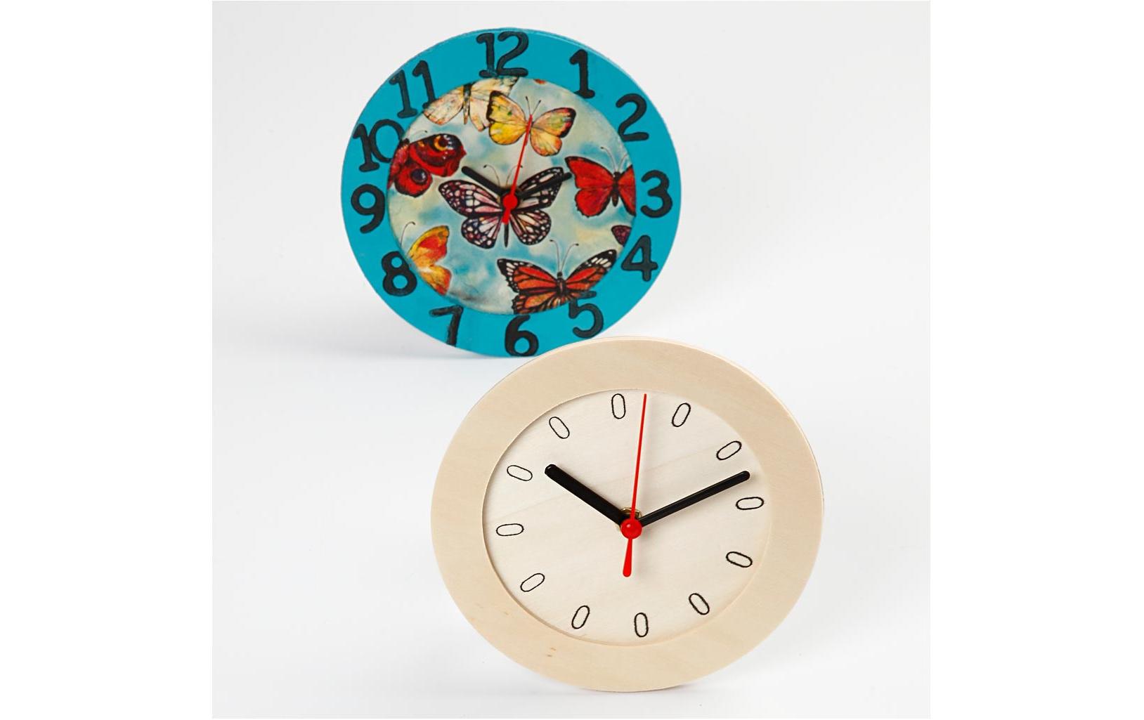 Creativ Company Holzuhr zum Bemalen – Ø 15 cm – aus Holz