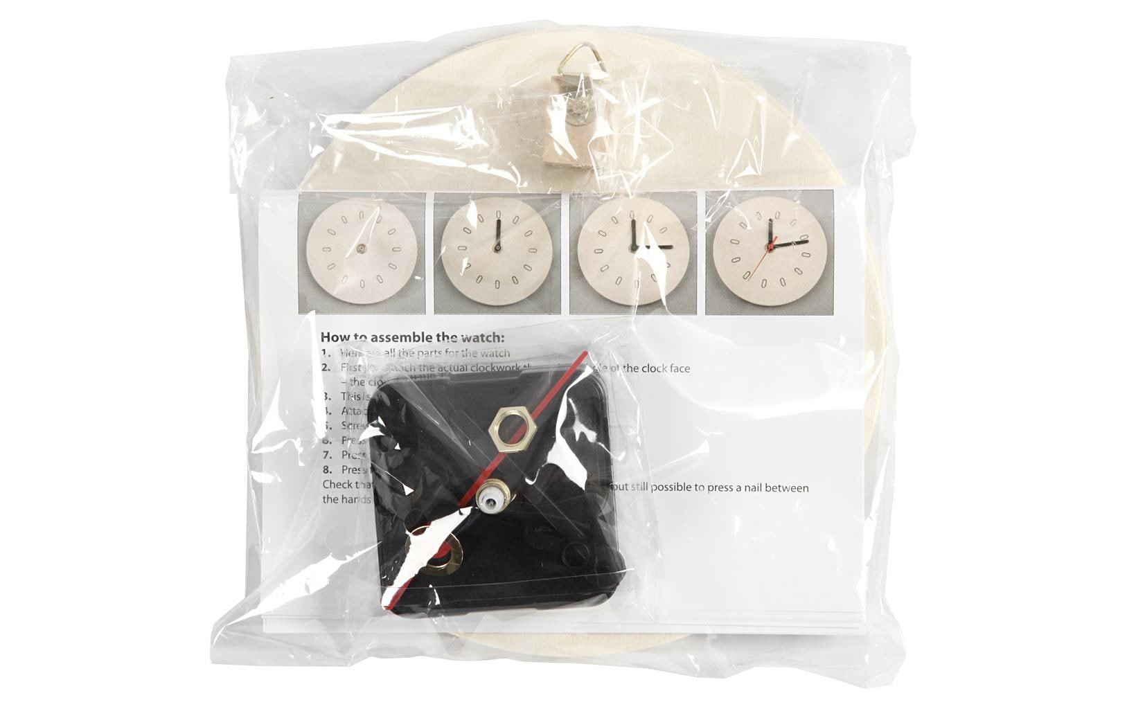 Creativ Company Holzuhr zum Bemalen – Ø 15 cm – aus Holz