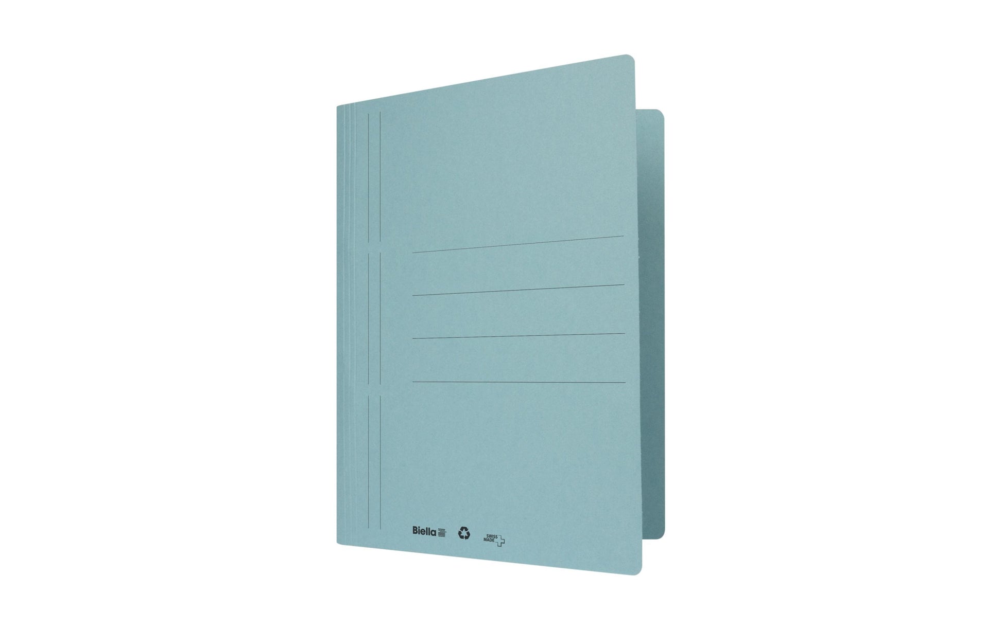 Biella Schnellhefter – A4, Karton, blau, Beschriftungslinien, 320 g/m², 1 Stk.
