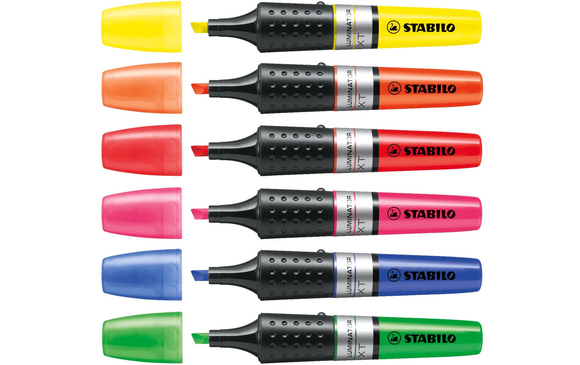 STABILO Luminator Textmarker Set 6 Farben – Keilspitze, 2–5 mm