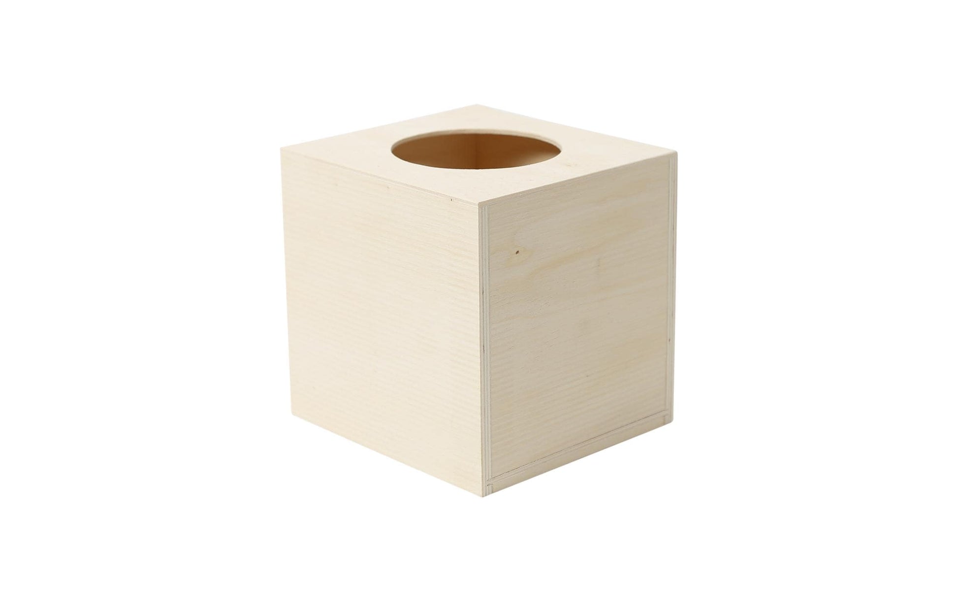 I am Creative Kosmetiktuchbox – Sperrholz/MDF, 14,5×15×15 cm, Braun