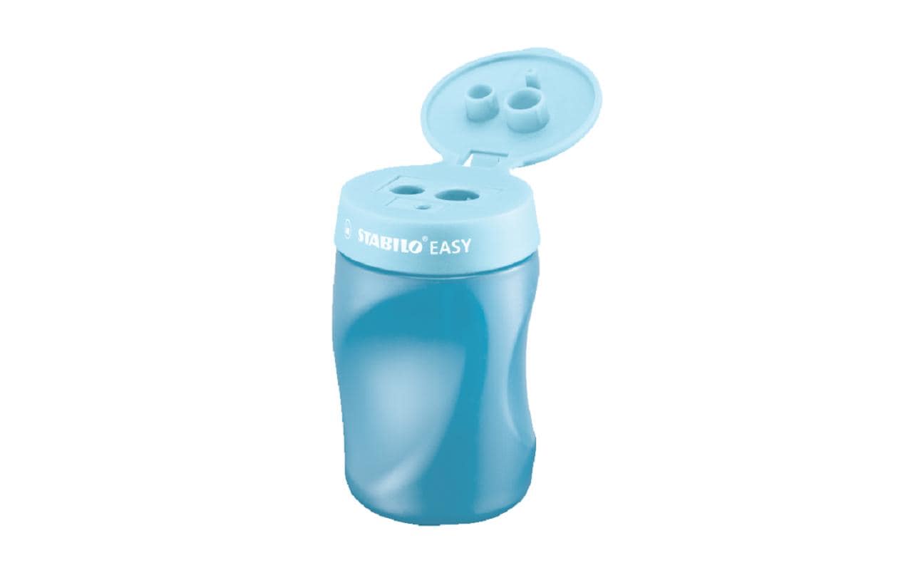 STABILO EASYsharpener Dreifach-Spitzdose – Kunststoff – Blau – Linkshänder