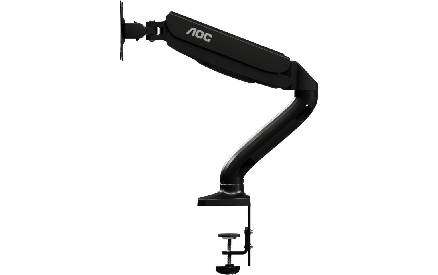 AOC AS110D0 – Monitorarm, Tischklemme – bis 32", VESA 75 × 75/100 × 100 mm, 9 kg, höhenverstellbar, schwarz