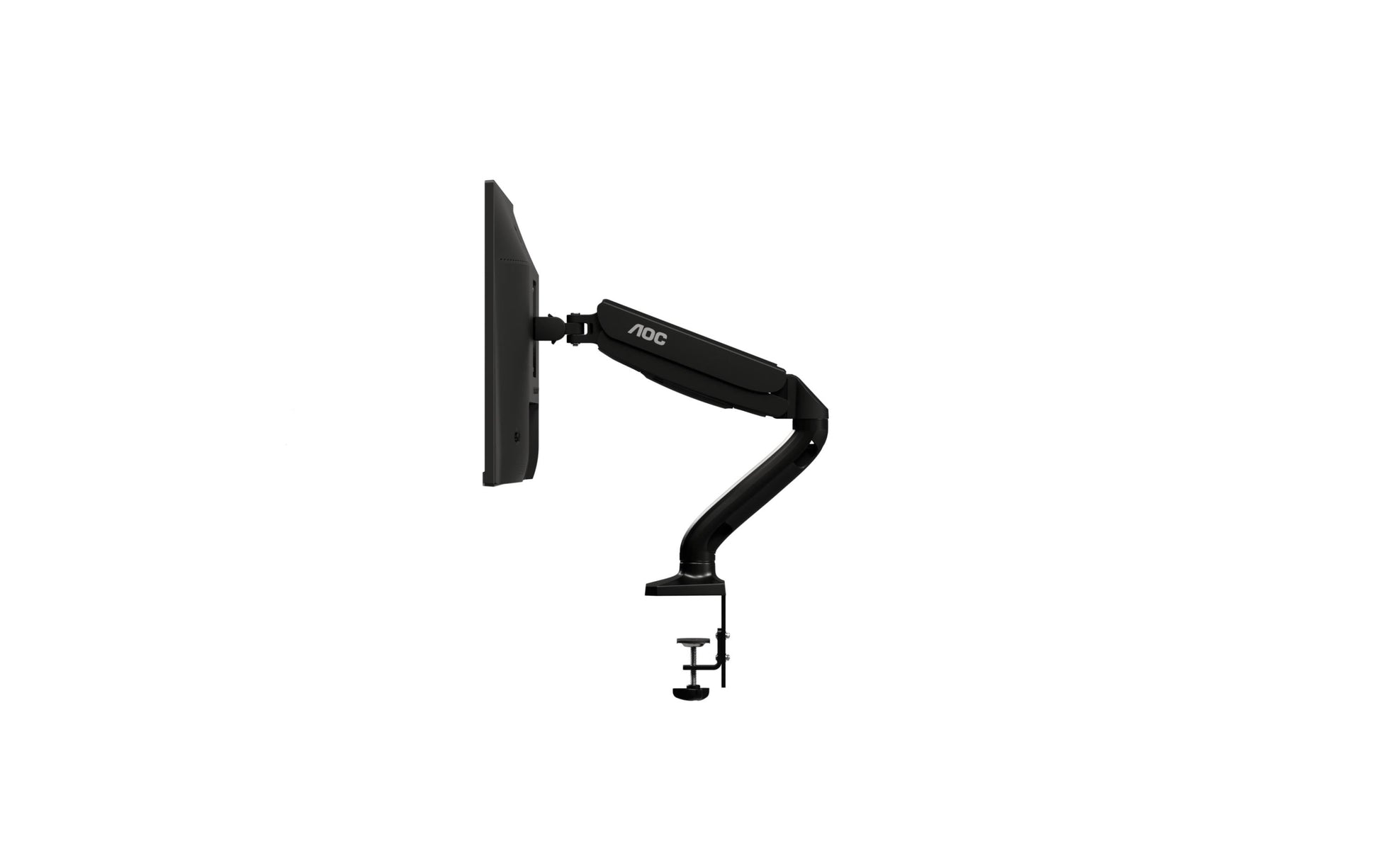 AOC AS110D0 – Monitorarm, Tischklemme – bis 32", VESA 75 × 75/100 × 100 mm, 9 kg, höhenverstellbar, schwarz