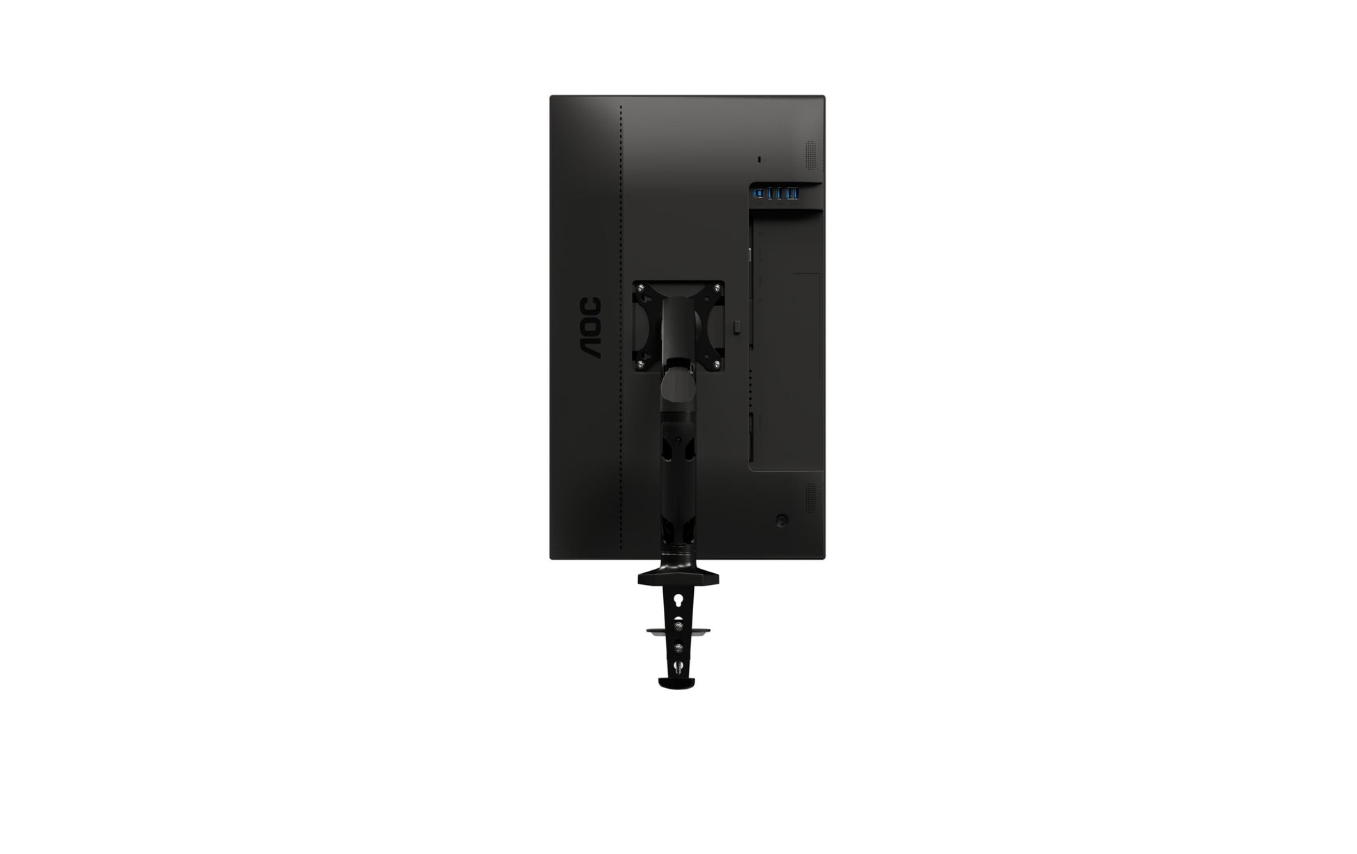 AOC AS110D0 – Monitorarm, Tischklemme – bis 32", VESA 75 × 75/100 × 100 mm, 9 kg, höhenverstellbar, schwarz