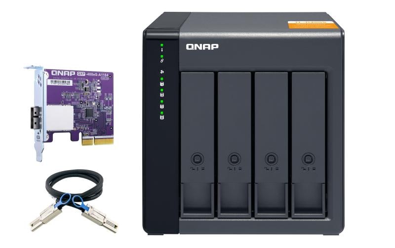 QNAP TL-D400S – 4-Bay HDD/SSD-Gehäuse – für 2,5"/3,5" HDD/SSD, SATA