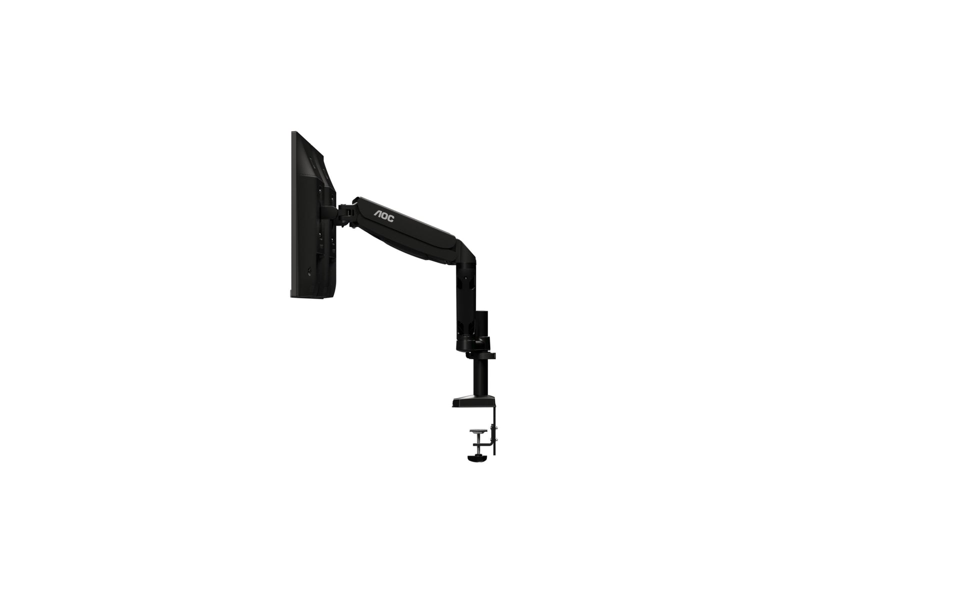 AOC AD110D0 – Tischhalterung, Dual, Tischklemme/Tischdurchführung, bis 27", VESA 100 × 100 mm, 9 kg, Schwarz