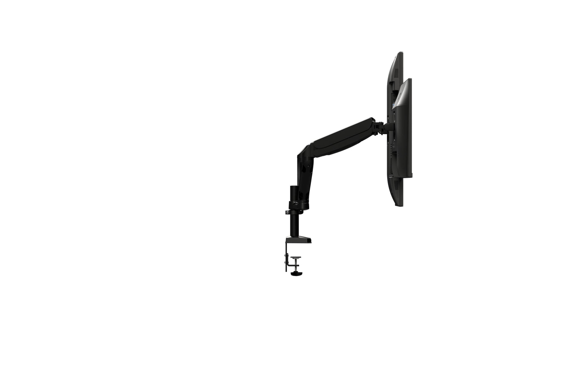 AOC AD110D0 – Tischhalterung, Dual, Tischklemme/Tischdurchführung, bis 27", VESA 100 × 100 mm, 9 kg, Schwarz