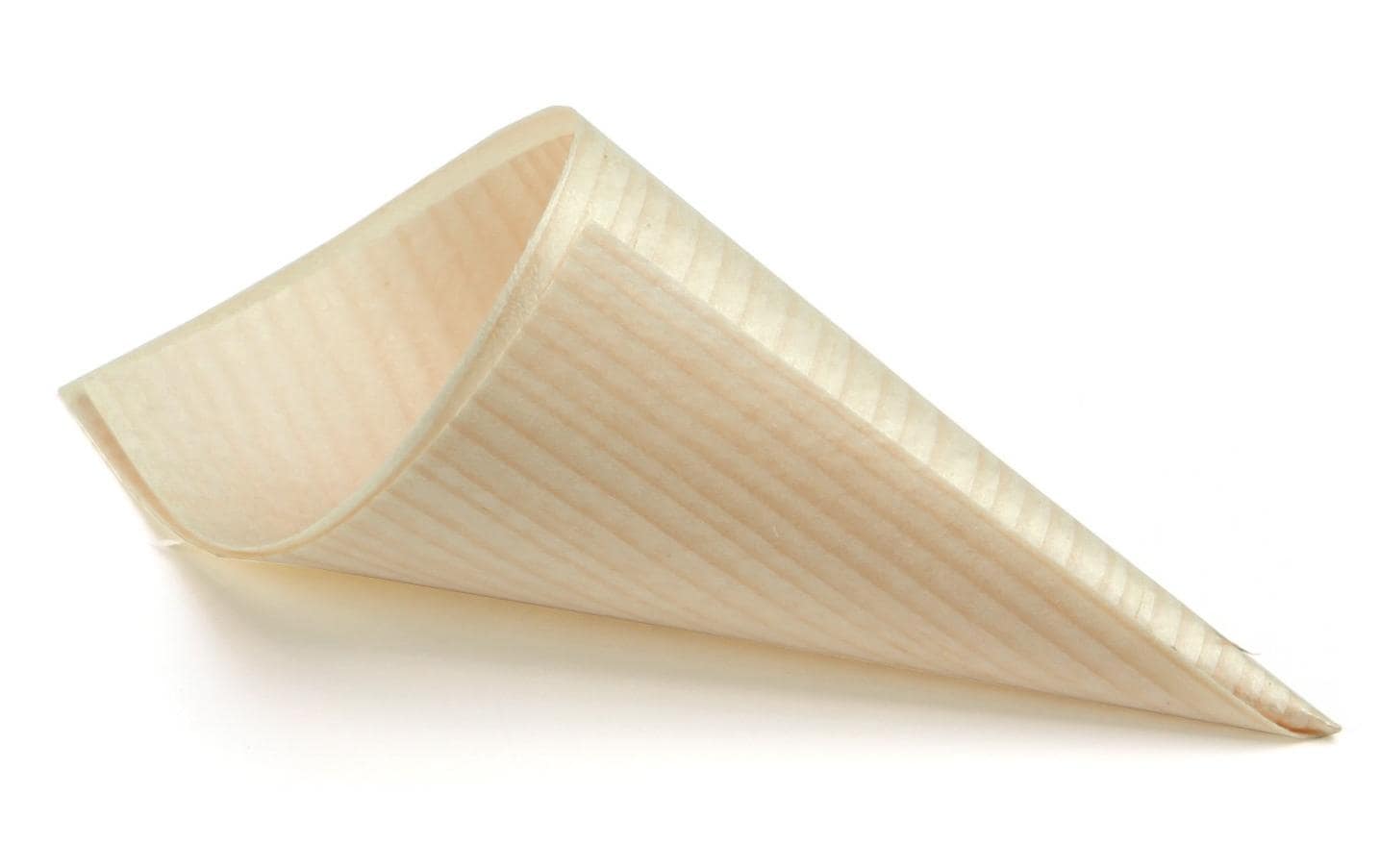 Sier Disposables Dekorative Schale, Holz – 160 ml, Ø 6 cm, beige – FSC – 75 Stk.