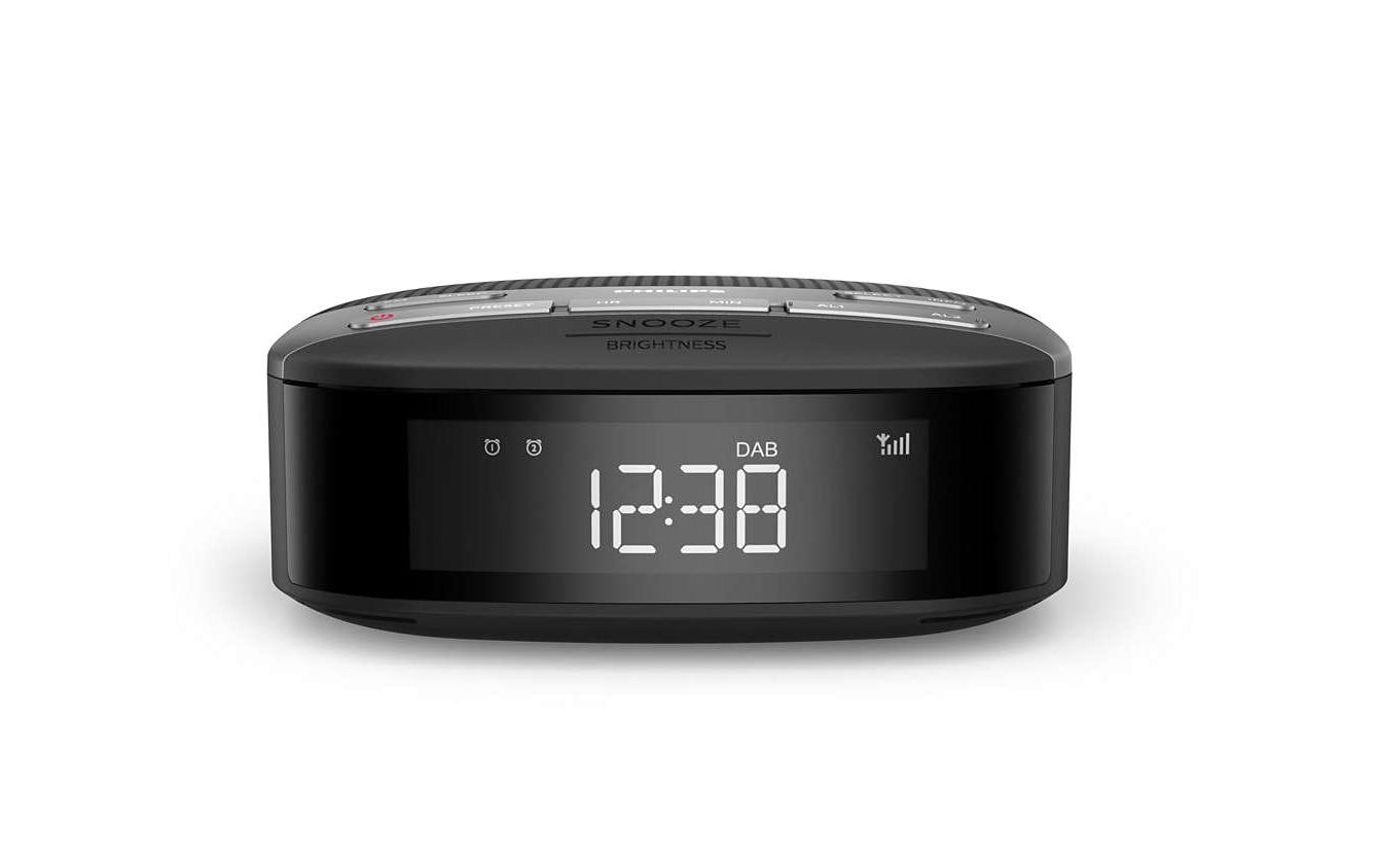 Philips TAR3505/12 – Radiowecker – DAB+, Netzbetrieb – Schwarz