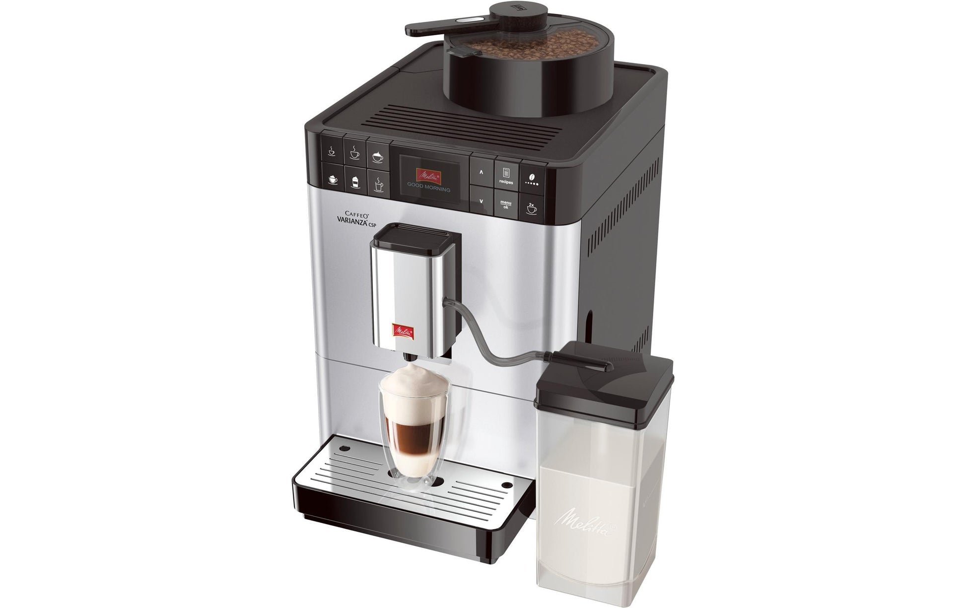 Melitta Varianza Kaffeevollautomat – 15 bar, 1,2 l, 125 g, Edelstahl