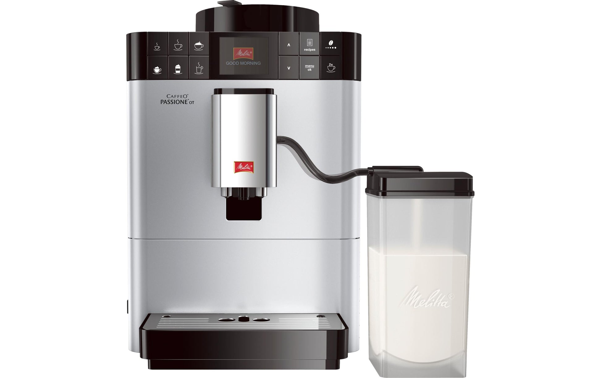 Melitta Passione OT Kaffeevollautomat – 15 bar, 1,2 l, 125 g, Silber