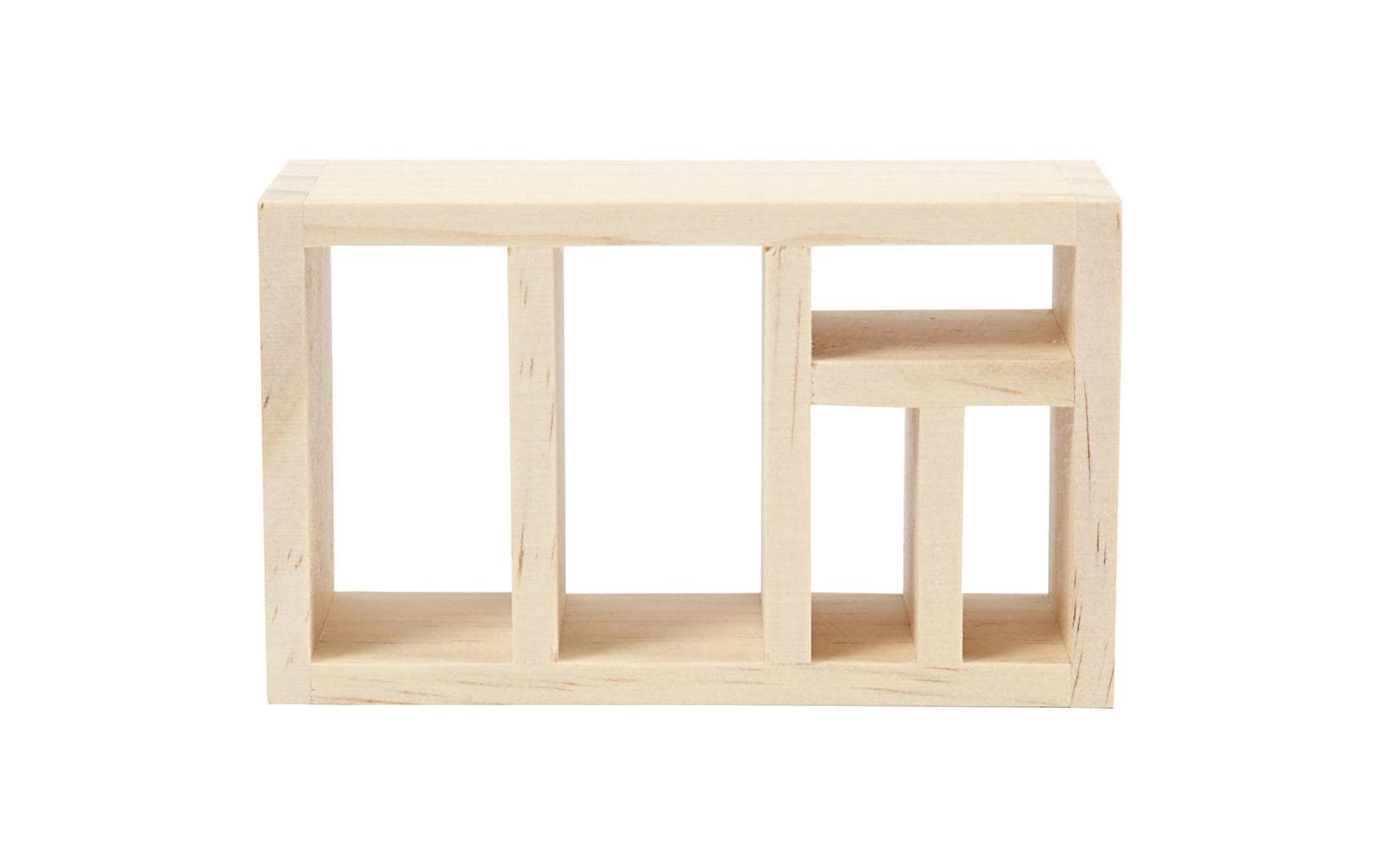 Creativ Company Miniatur Regal, 1 Stk, 4 × 6 × 6 cm, Holz