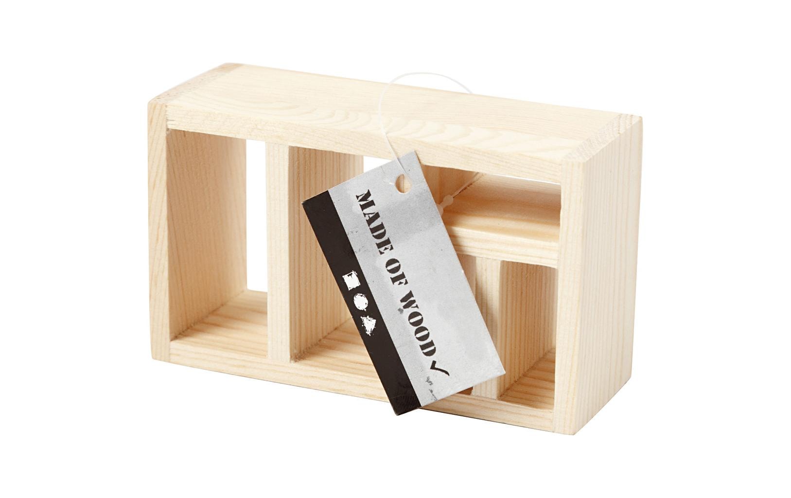 Creativ Company Miniatur Regal, 1 Stk, 4 × 6 × 6 cm, Holz