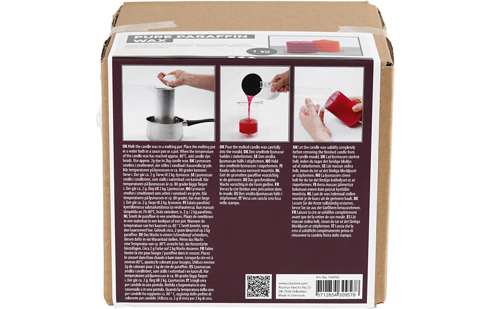 Creativ Company Paraffinwachs, Weiss, 1 kg