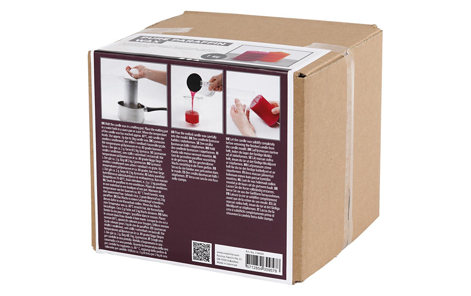 Creativ Company Paraffinwachs, Weiss, 1 kg