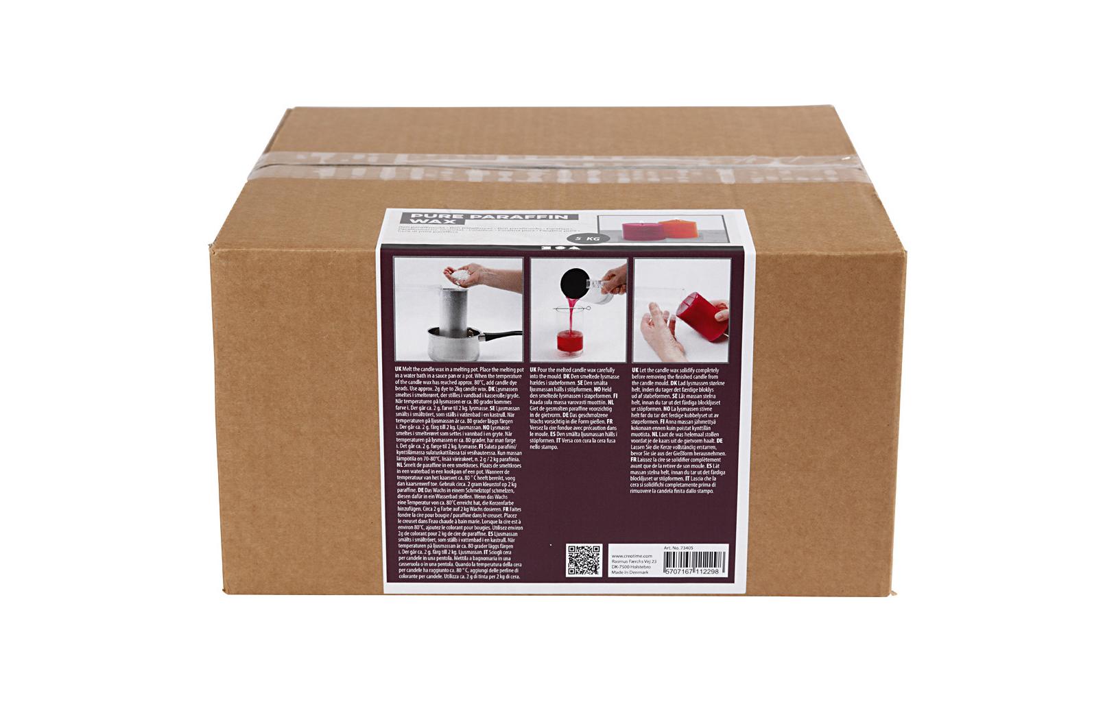 Creativ Company Wachs, Granulat, Weiss, 5 kg, Modell 73405