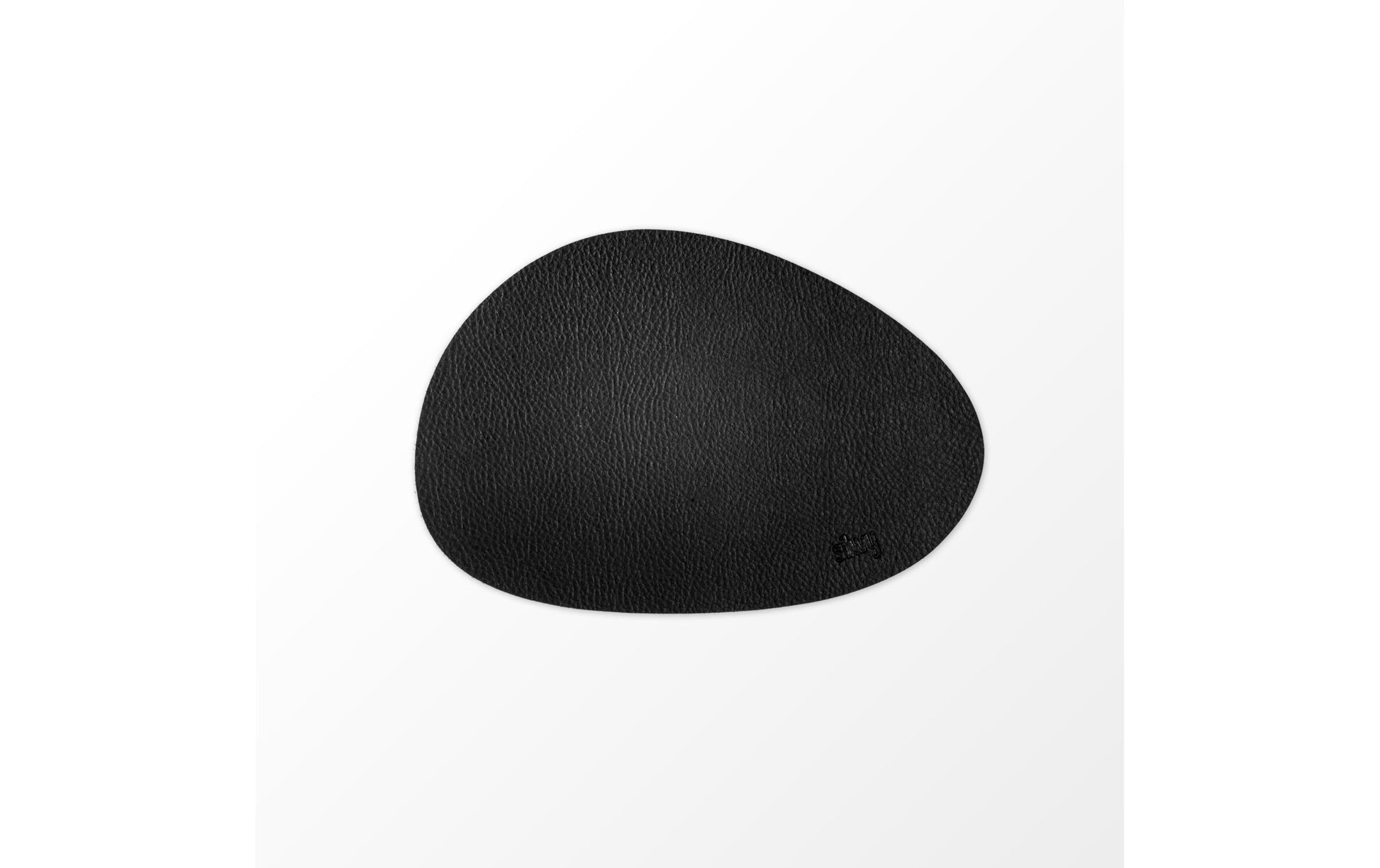 Silwy Tischset – Leder, Anthrazit, 20 × 13,5 cm