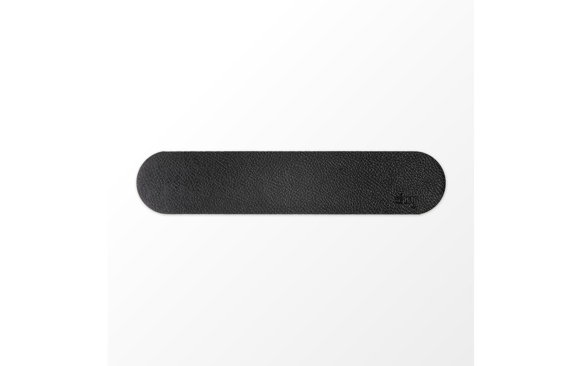 Silwy Wandhalterung – Metall – Anthrazit – 250 × 50 × 2 mm (mit Lederband)