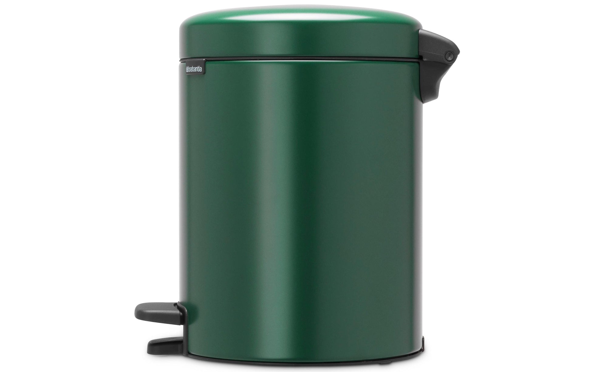 Brabantia Treteimer – 5 l – Edelstahl, rund – Grün – Soft-Close