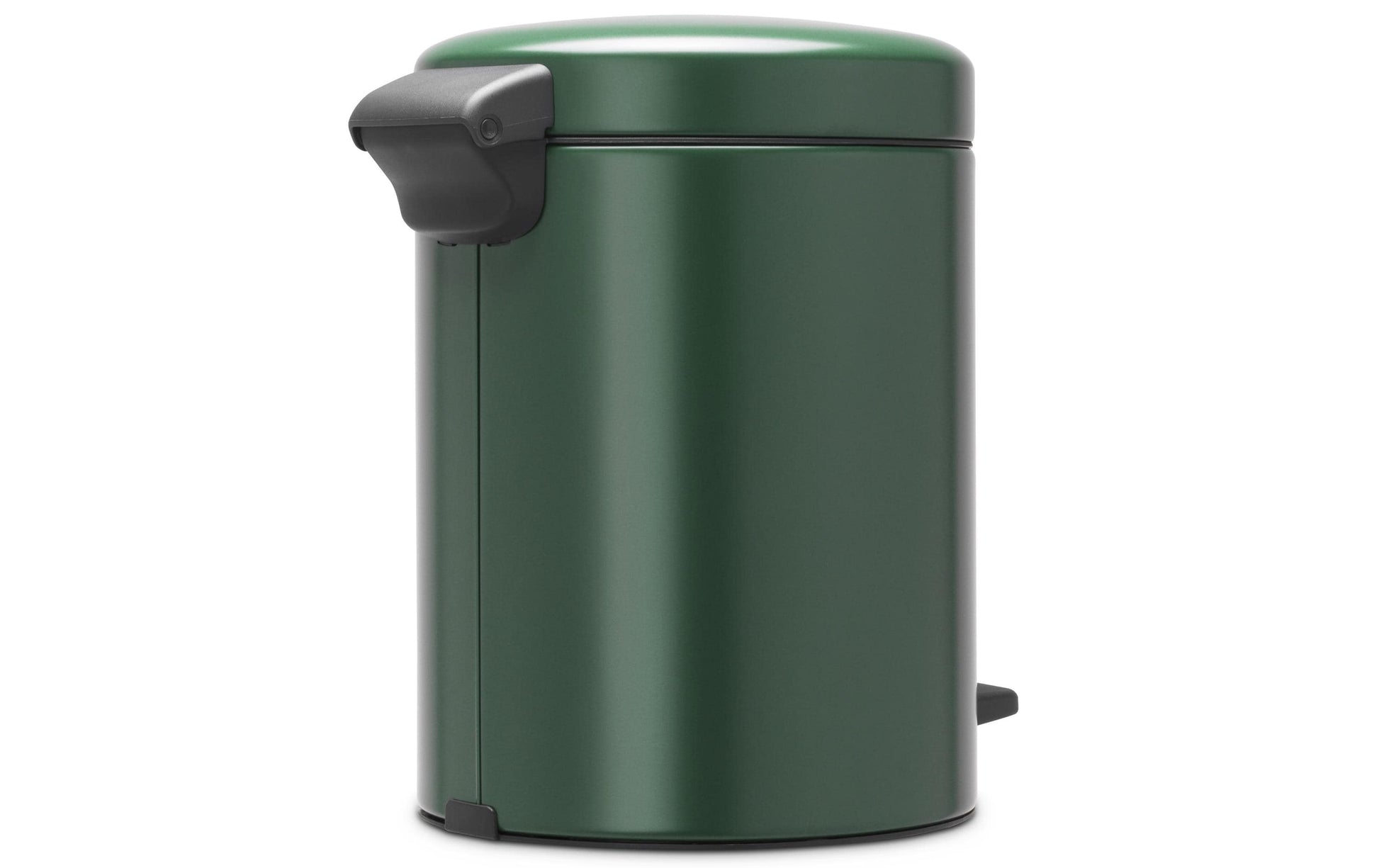 Brabantia Treteimer – 5 l – Edelstahl, rund – Grün – Soft-Close