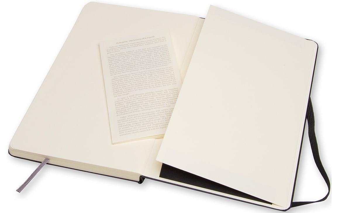 Moleskine Skizzenbuch A5 – Blanko, 165 g/m², Hardcover, Fadenbindung, Schwarz, 104 Seiten