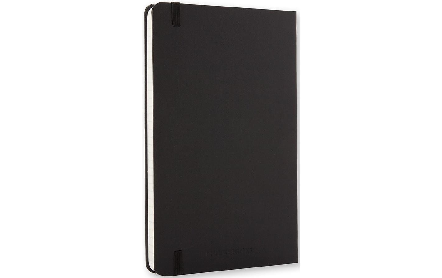 Moleskine Notizbuch, A5, liniert, Fadenheftung, Hardcover, 240 Seiten, 70 g/m² – schwarz