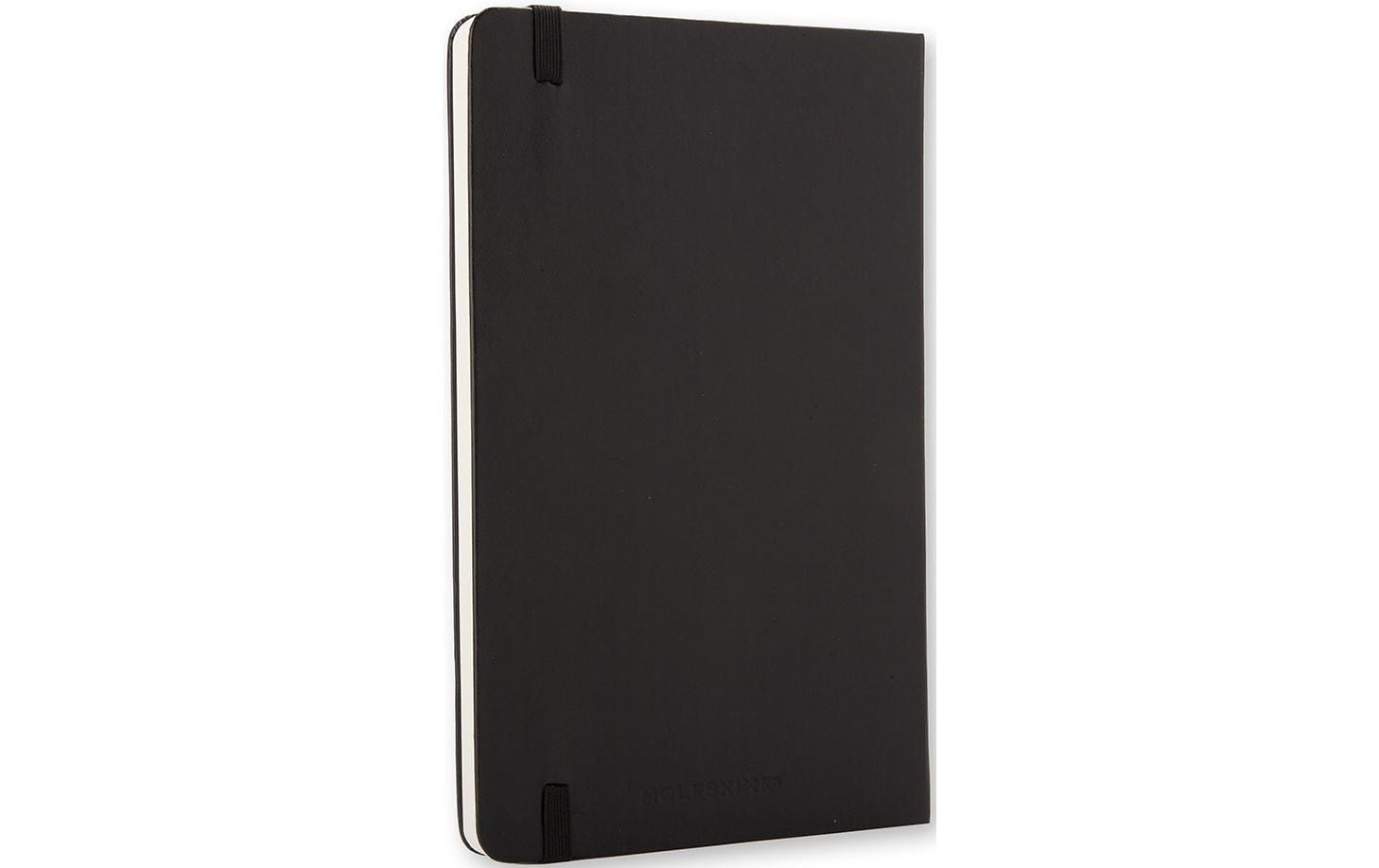 Moleskine Notizbuch A5, blanko, Fadenheftung, Hardcover, 240 Seiten, 70 g/m² – schwarz
