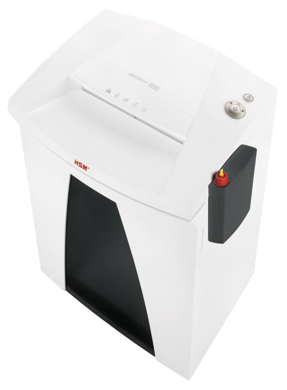 HSM Securio B34 – Aktenvernichter, DIN P-4, Partikelschnitt 4,5 × 30 mm, 19–21 Blatt, 100 l, mit automatischem