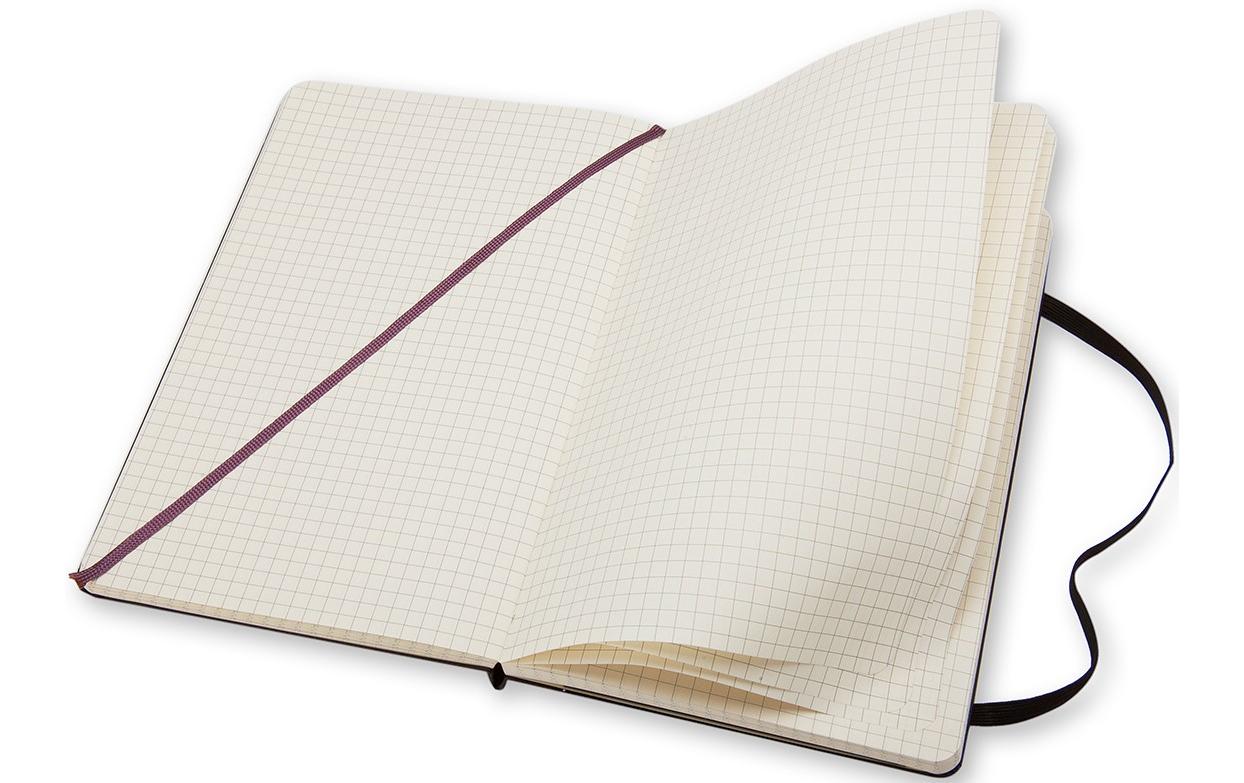 Moleskine Notizbuch – A5 – liniert – 70 g/m² – Hardcover, Gummiband, Tasche, Schwarz