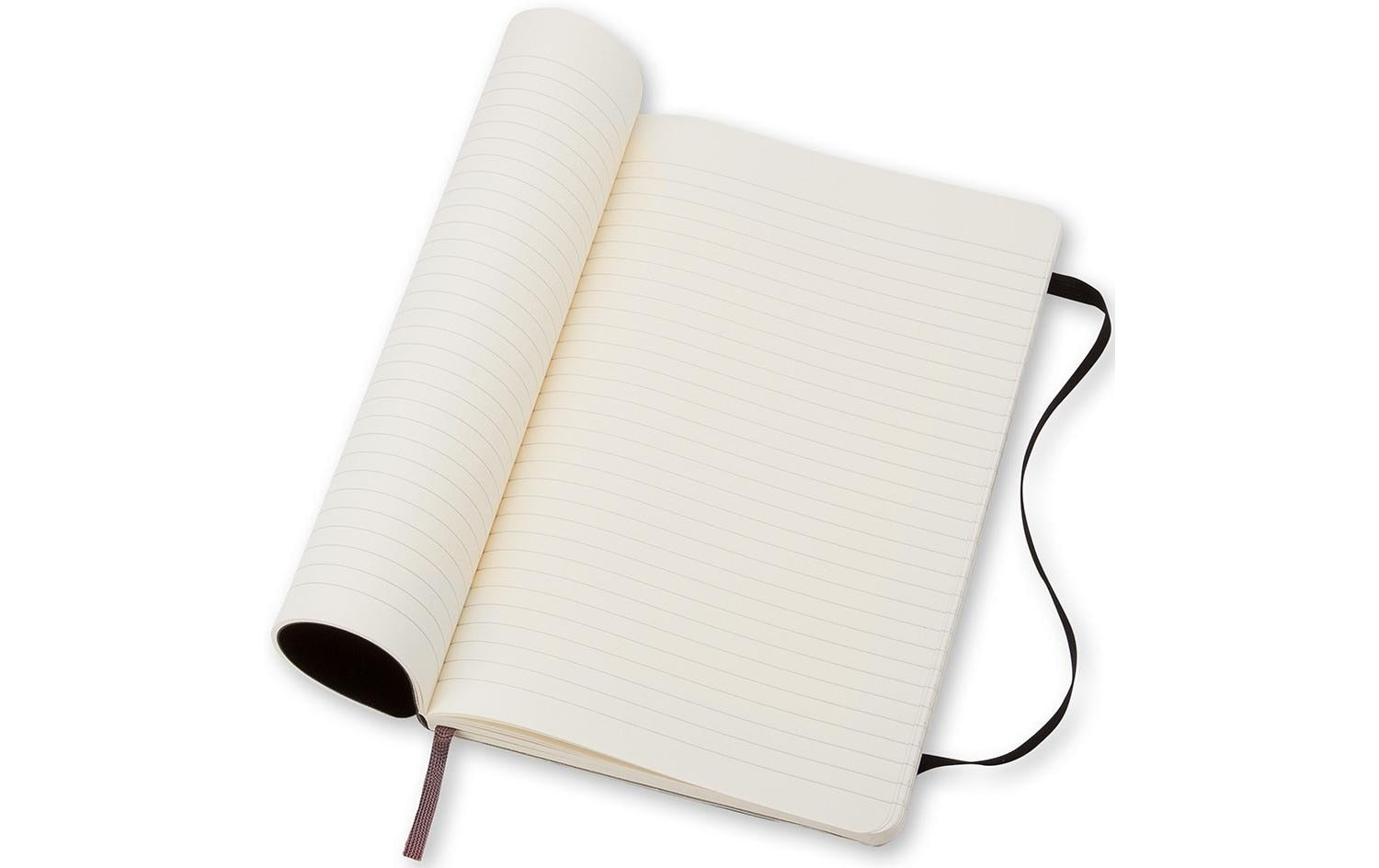Moleskine Notizbuch A5, liniert, Fadenheftung, Softcover, 192 Seiten, 70 g/m² – schwarz