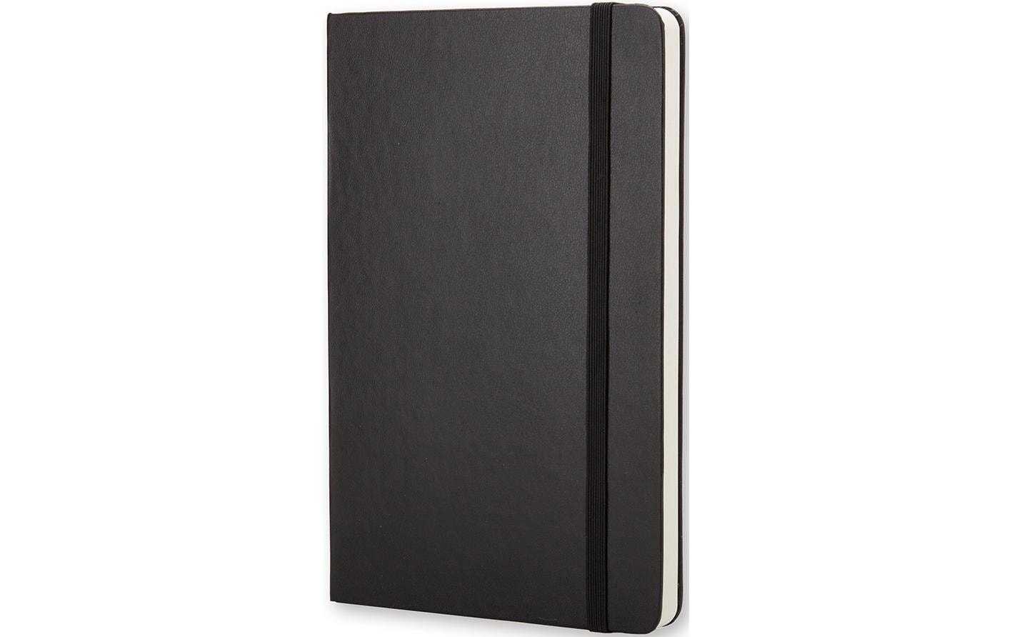 Moleskine Notizbuch, A6, blanko, Fadenheftung, Hardcover, 192 Seiten, 70 g/m² – schwarz