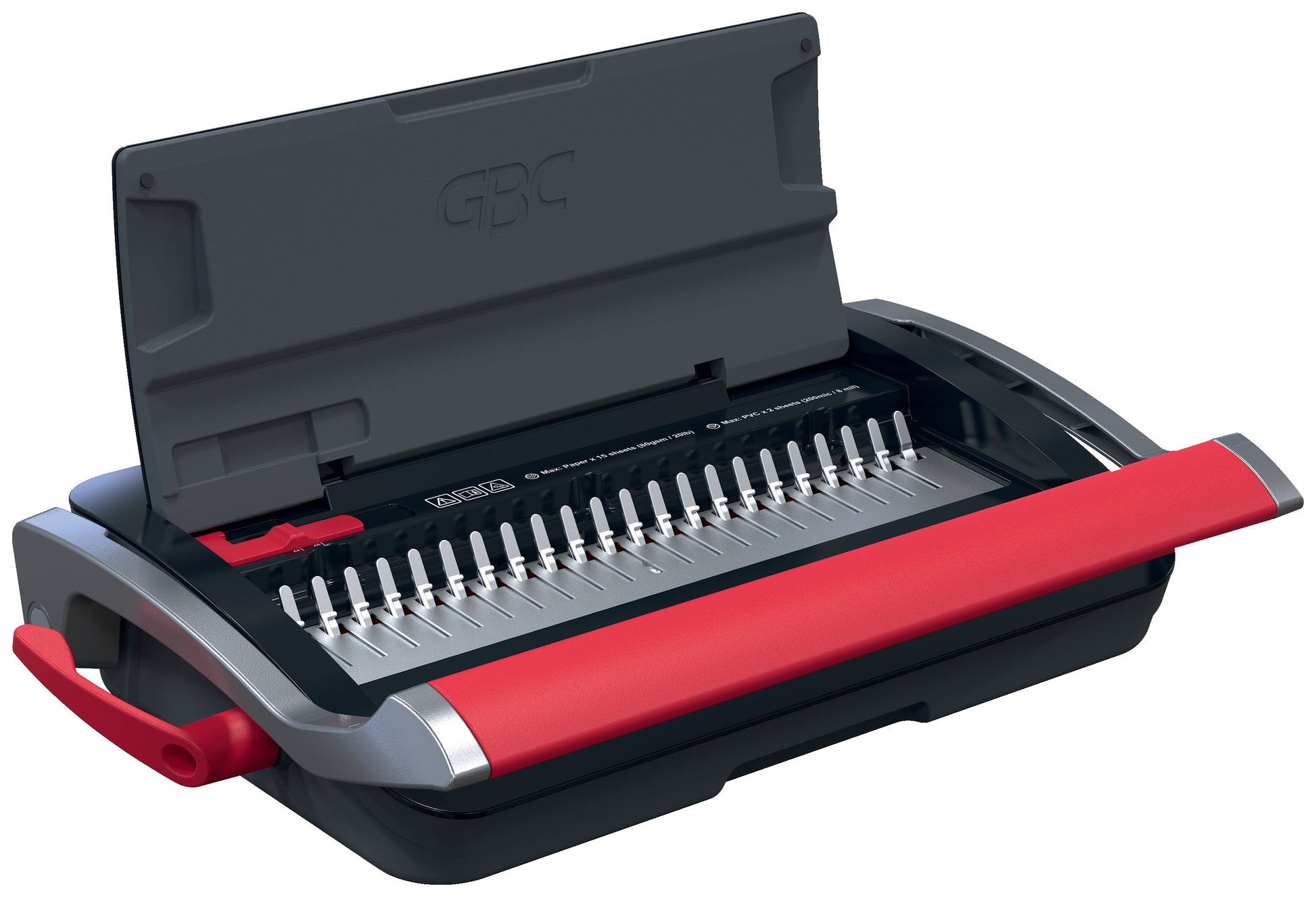 GBC CombBind CB15 Stanz- und Bindemaschine – Plastikbindung, für 21-Loch, A4, bis 15 Blatt