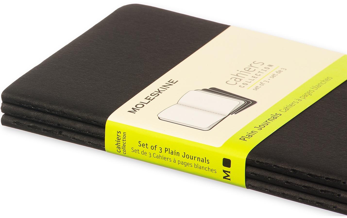 Moleskine Cahier Notizheft – 90 × 140 mm – blanko – 64 Blatt – 70 g/m² – Hardcover, schwarz